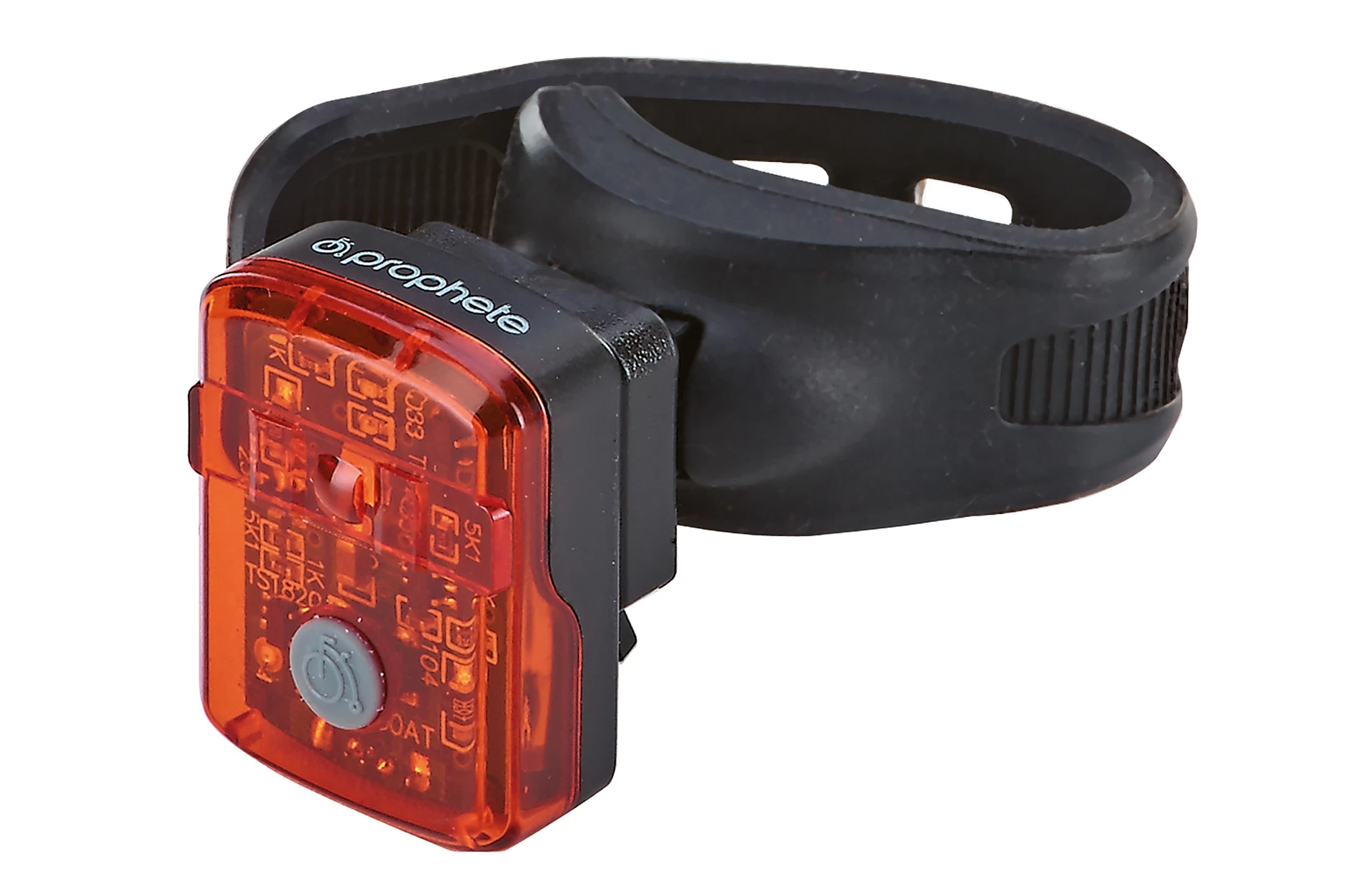 Rücklicht rot - diagonale Ansicht auf weißem Grund