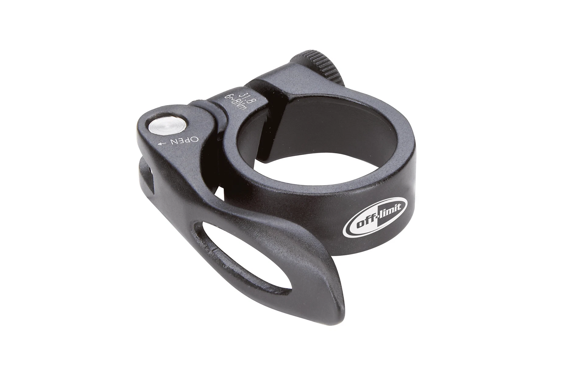 Sattelklemmring - diagonale Ansicht auf weißem Grund