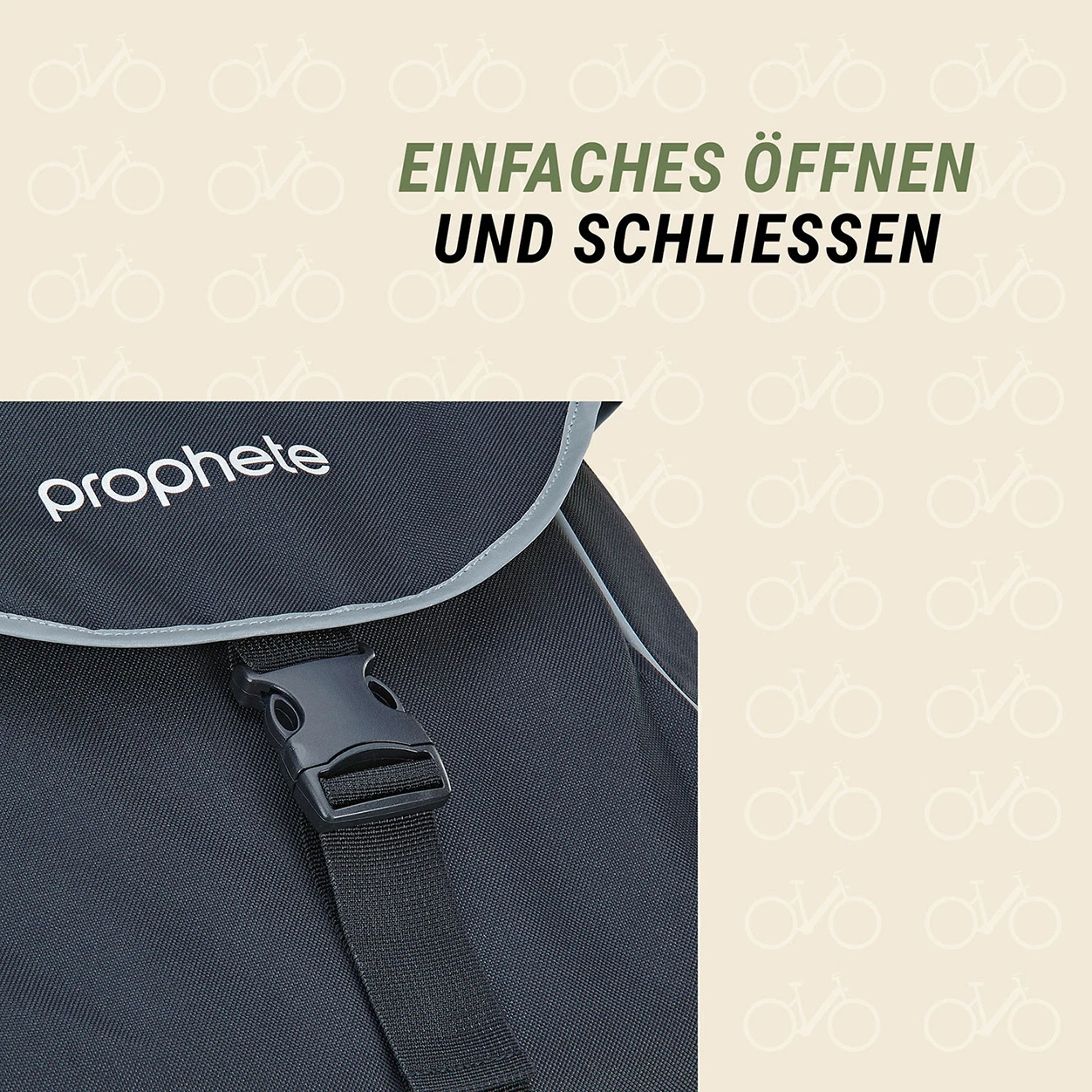 Doppelpacktasche schwarz