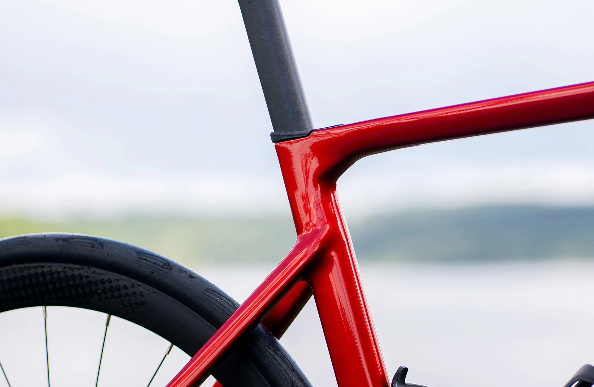 Nahaufnahme Hinterrad Stratos Rennrad