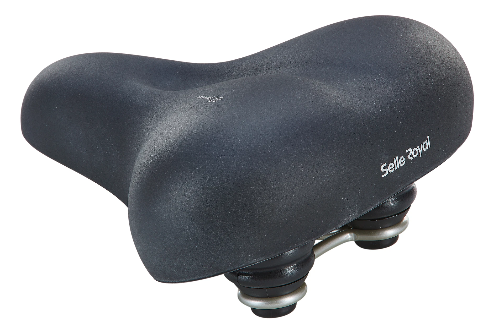 Fahrradsattel City - diagonale Ansicht auf weißem Grund