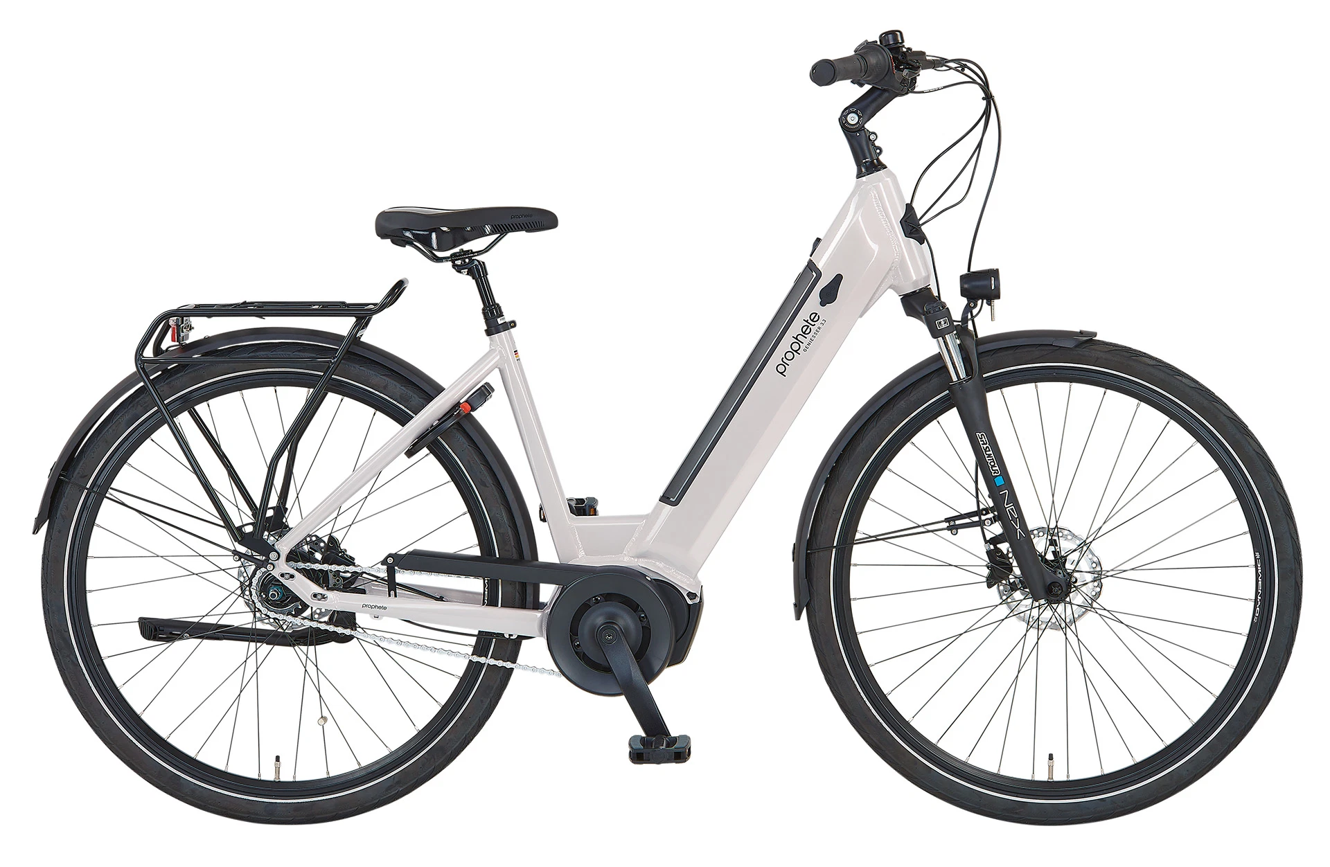Geniesser 3.3 City E-Bike - Planaufnahme auf weißem Grund
