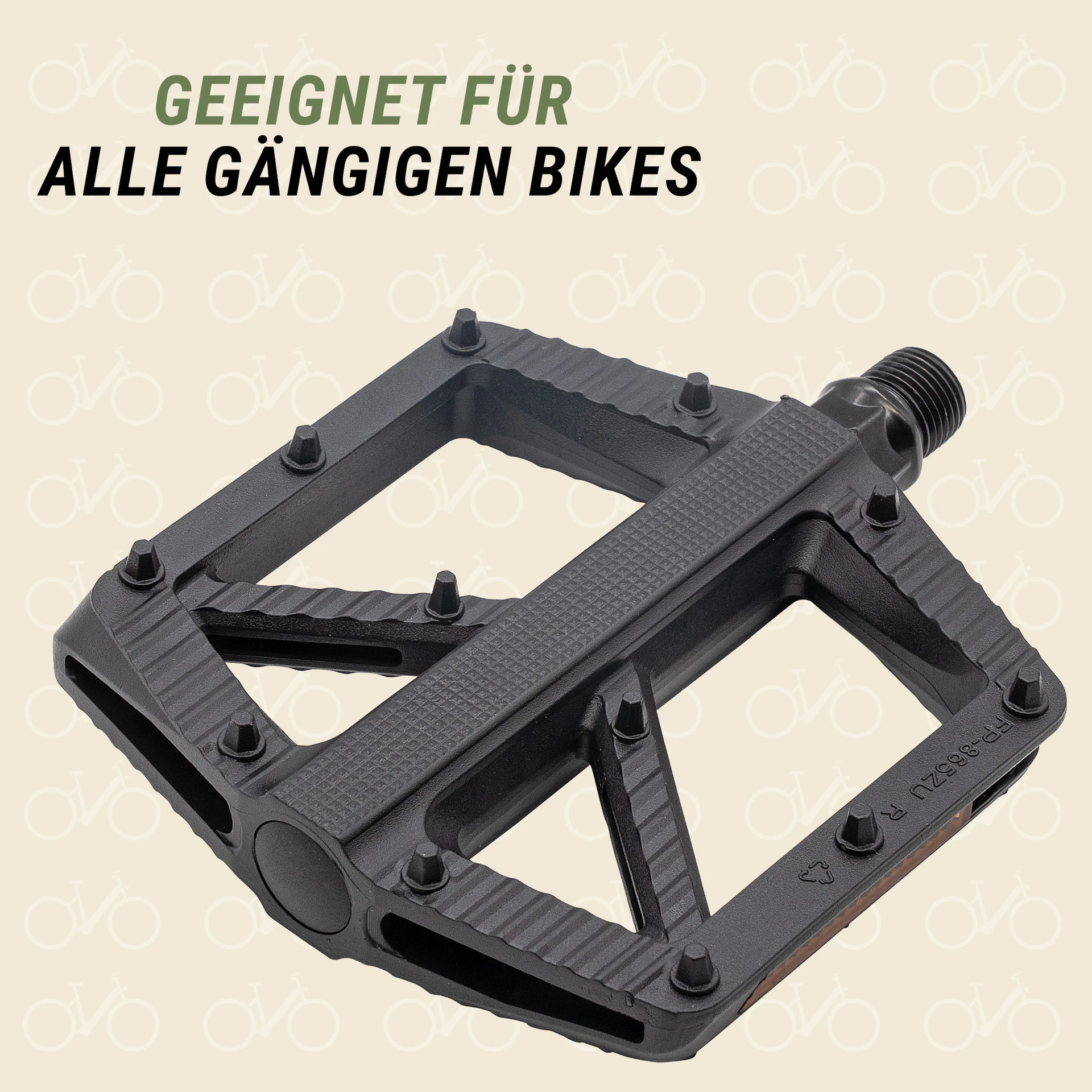 universal Pedale geeigent für alle Bikes - Ansicht von oben