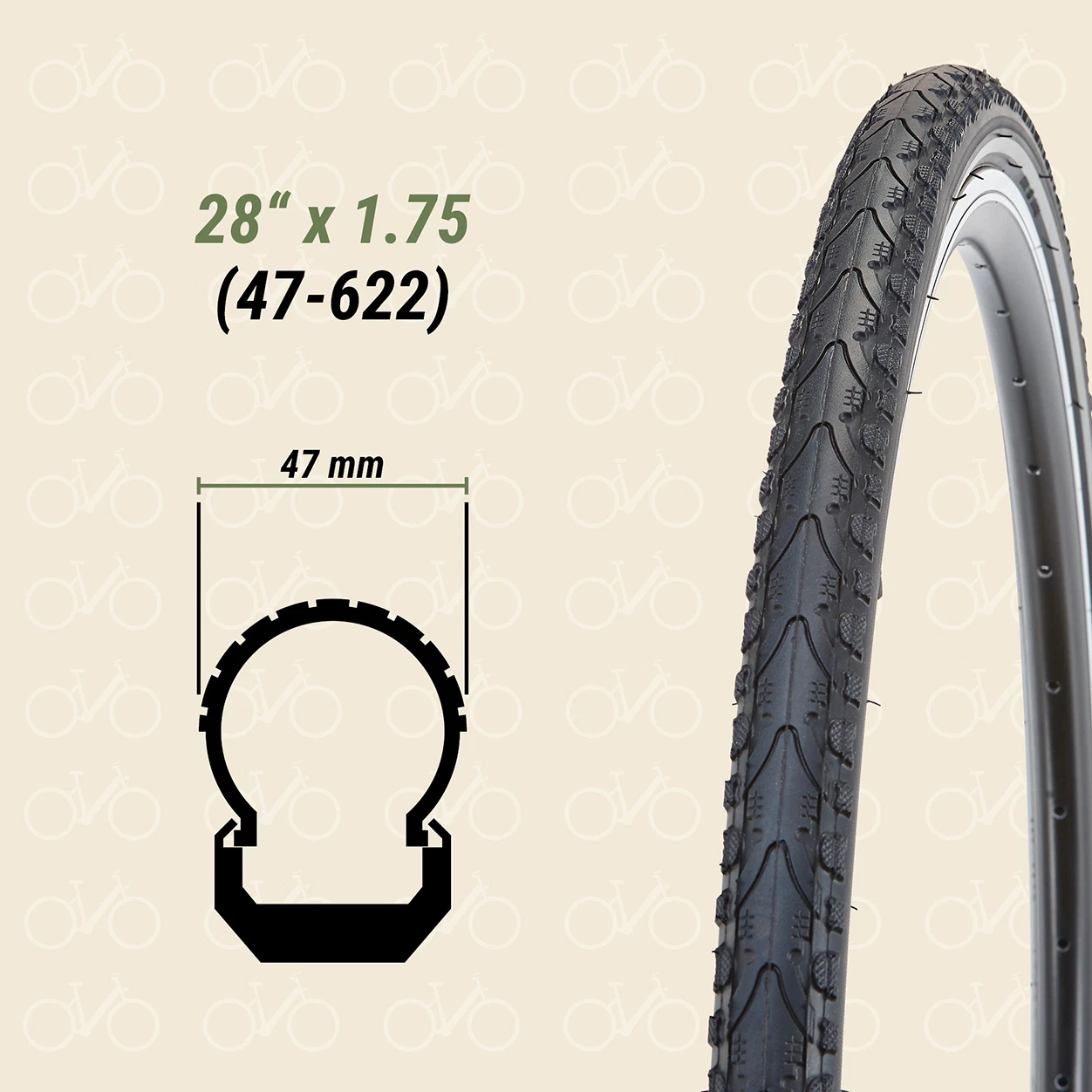 Reifen 28" x 1.75 (47-622)