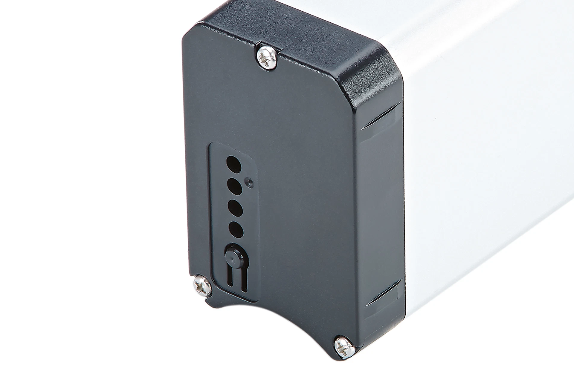 E-Bike Akku Faltrad Ladeanschluss - Detailansicht diagonal