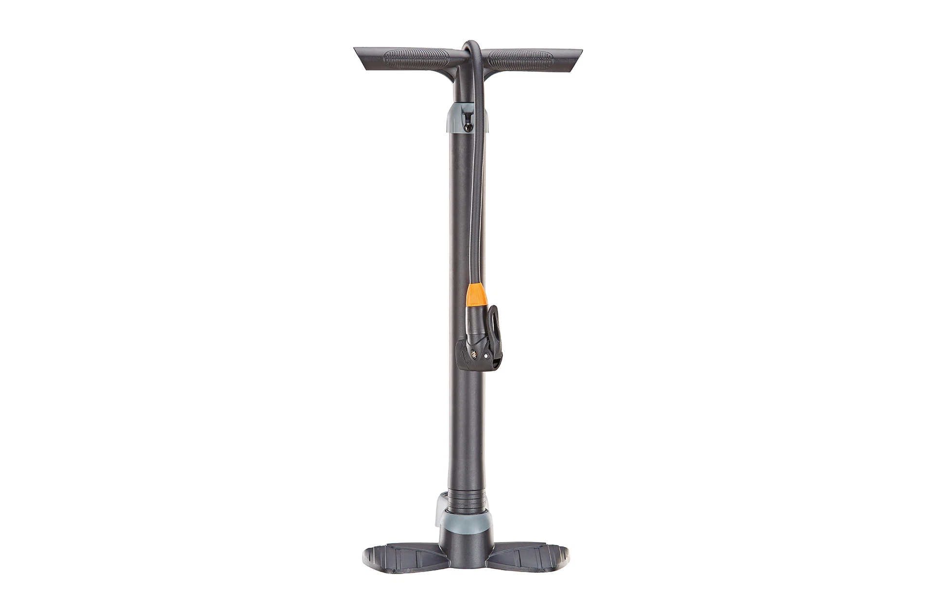 Standluftpumpe SKS - Ansicht von hinten auf weißem Grund