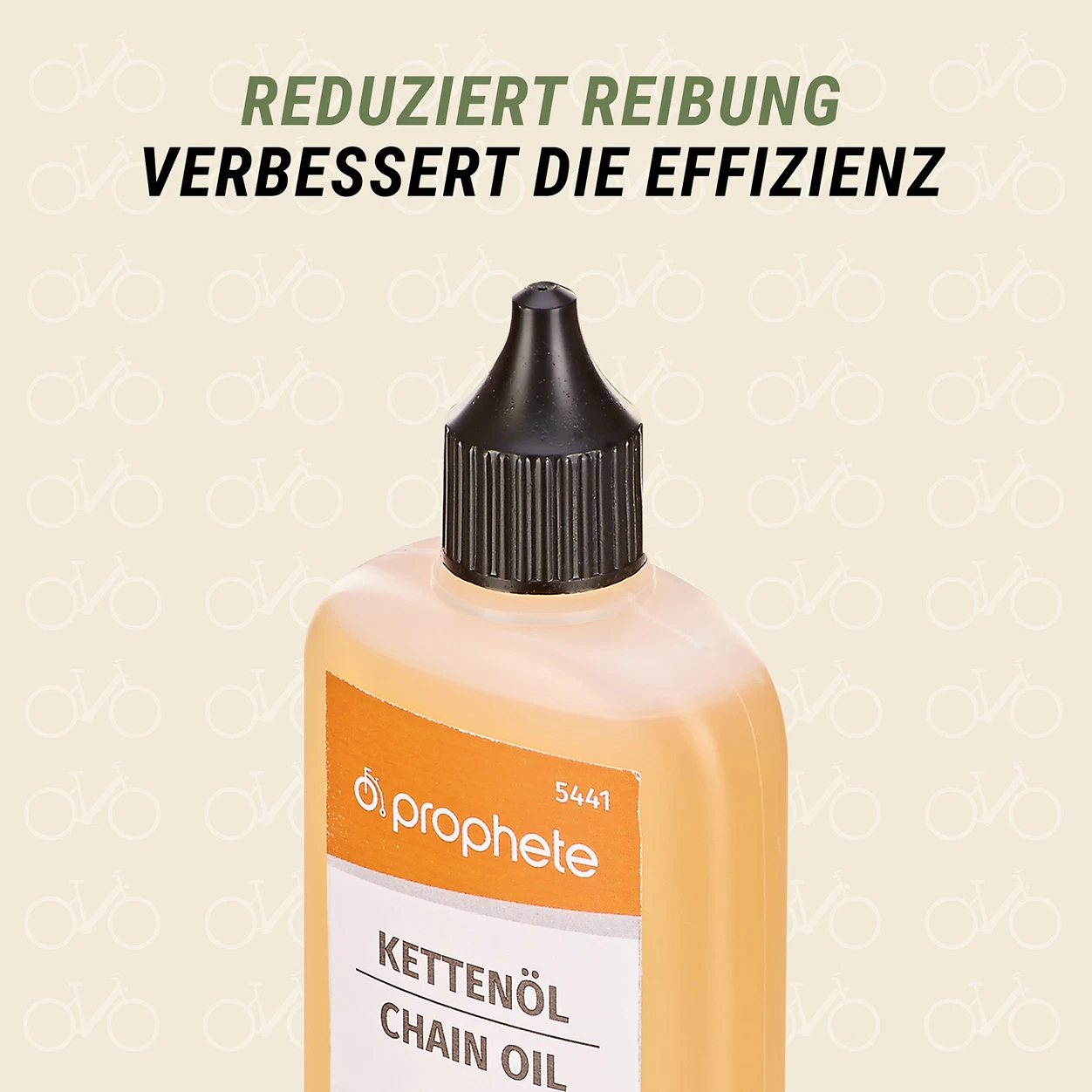 Fahrradkettenöl reduzierte Reibung - detailansicht