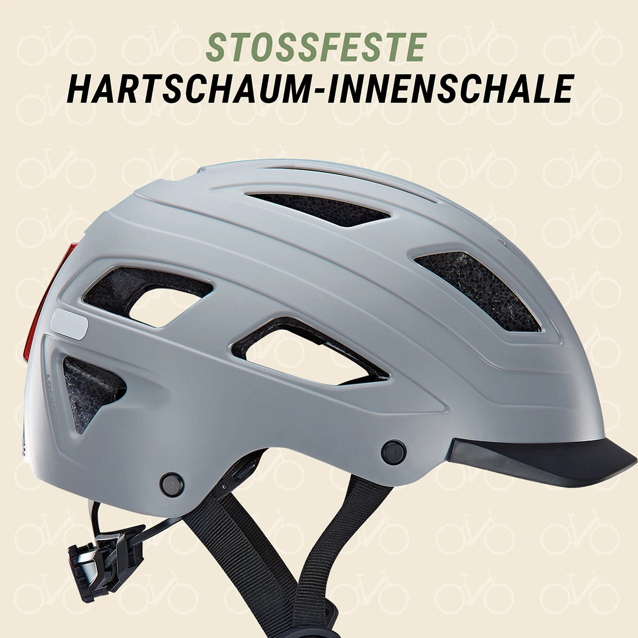 ECO Urban Bike Helm grey