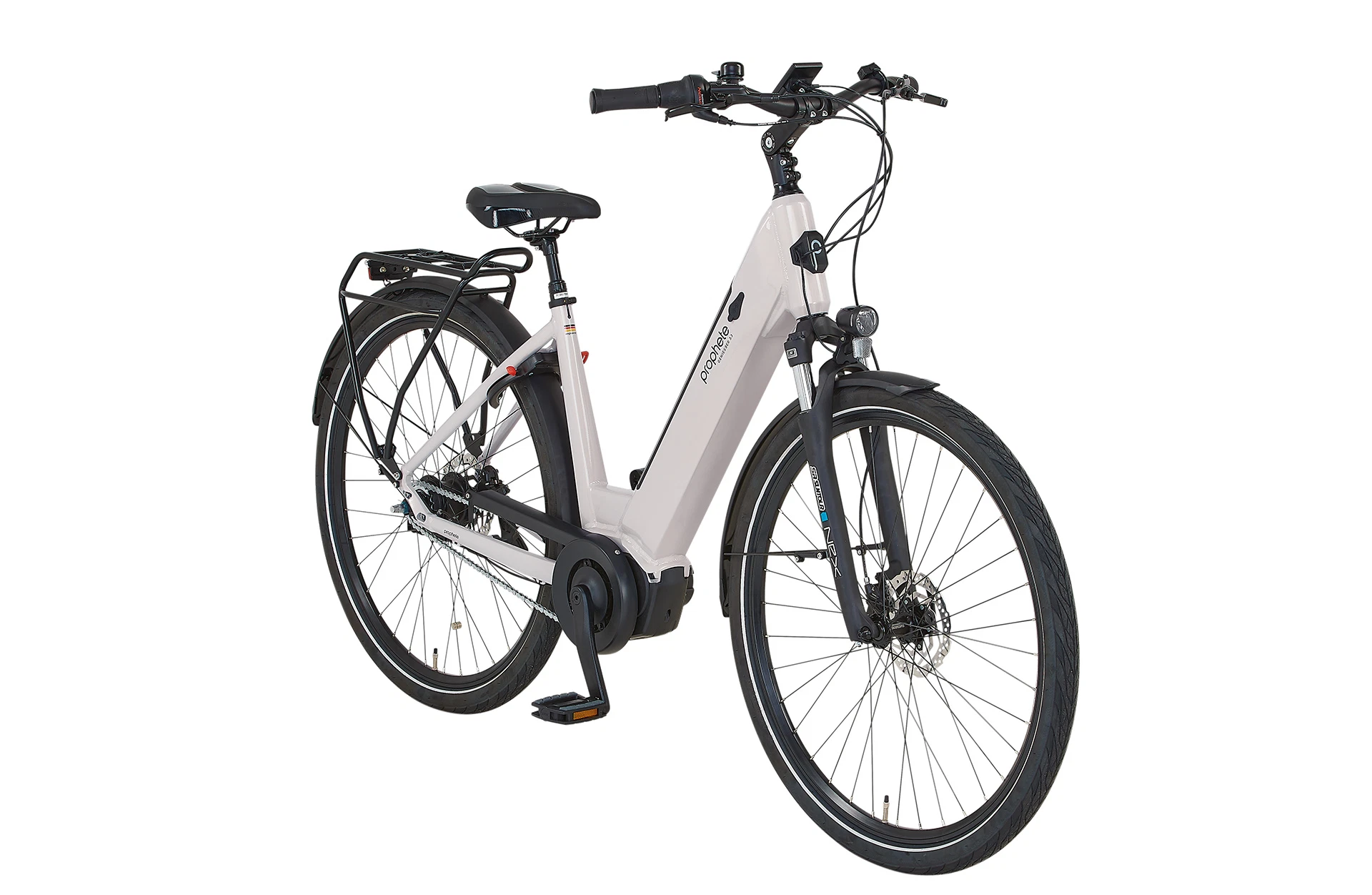 Geniesser 3.3 City E-Bike - diagonale Ansicht auf weißem Grund