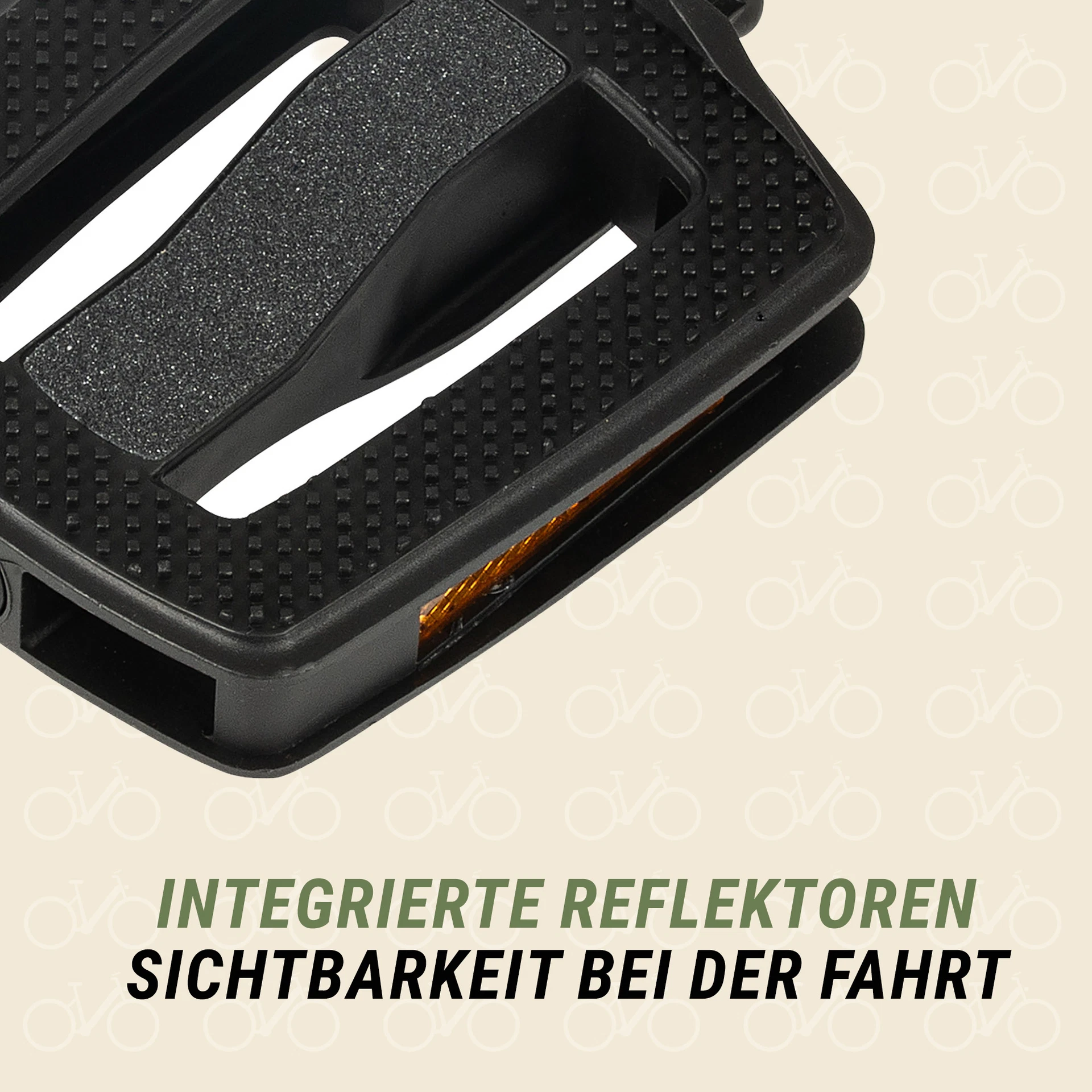 universal Pedale mit Reflektoren - Ansicht von oben