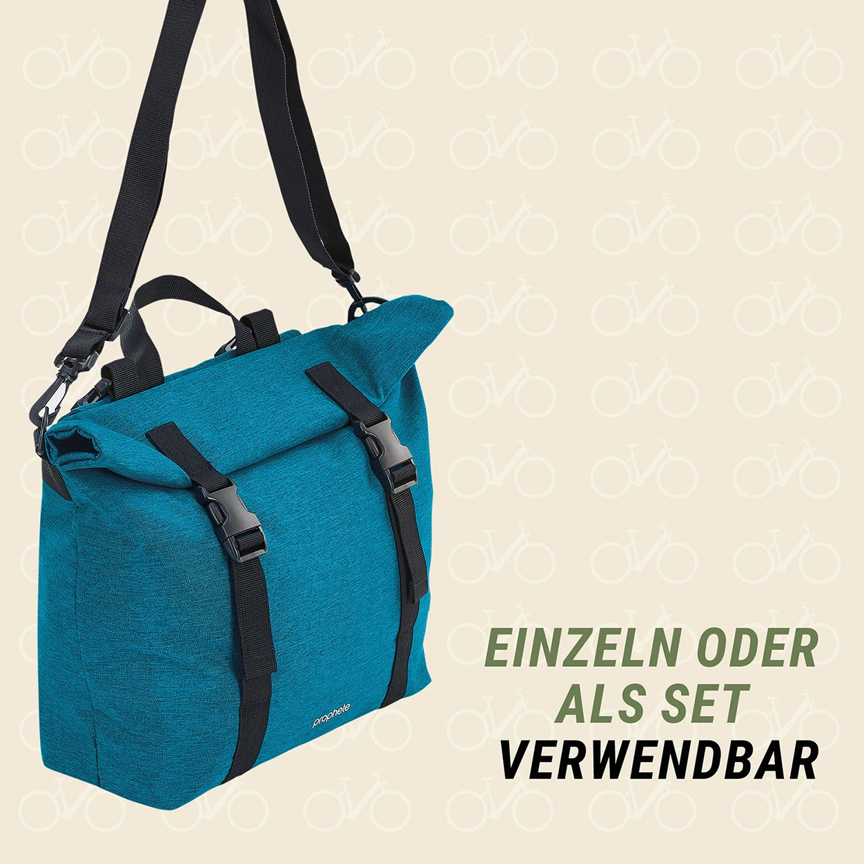 Doppelpacktasche blau (Aktion)