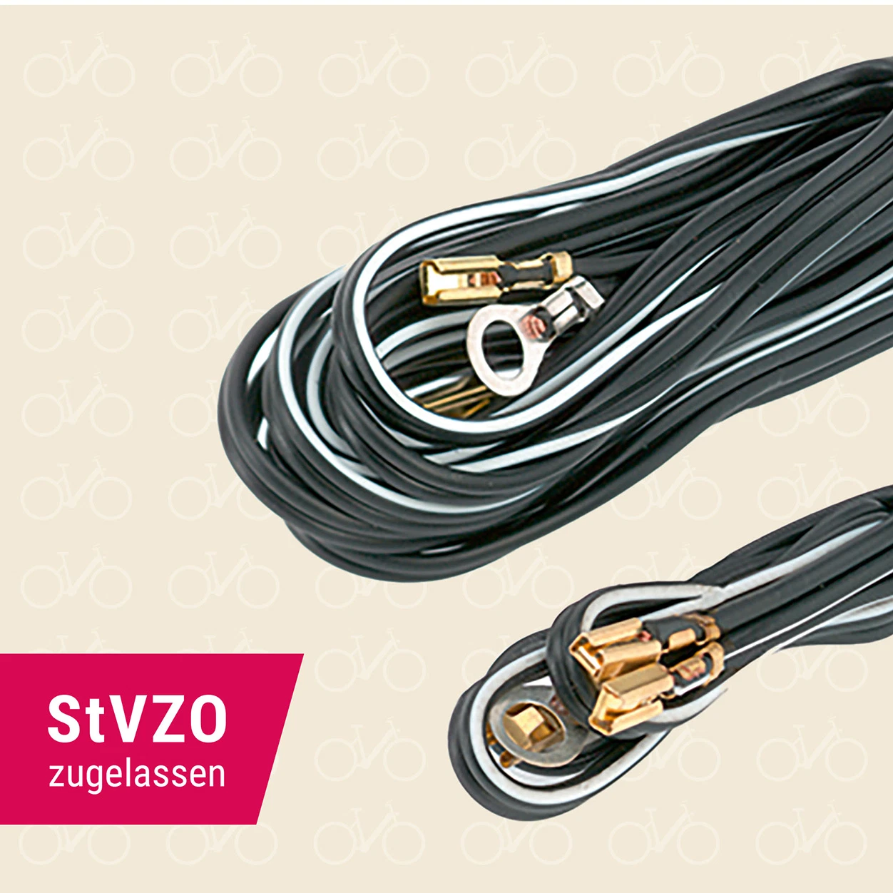 Scheinwerfer- und Rücklichtkabel StVZO zugelassen - detailansicht