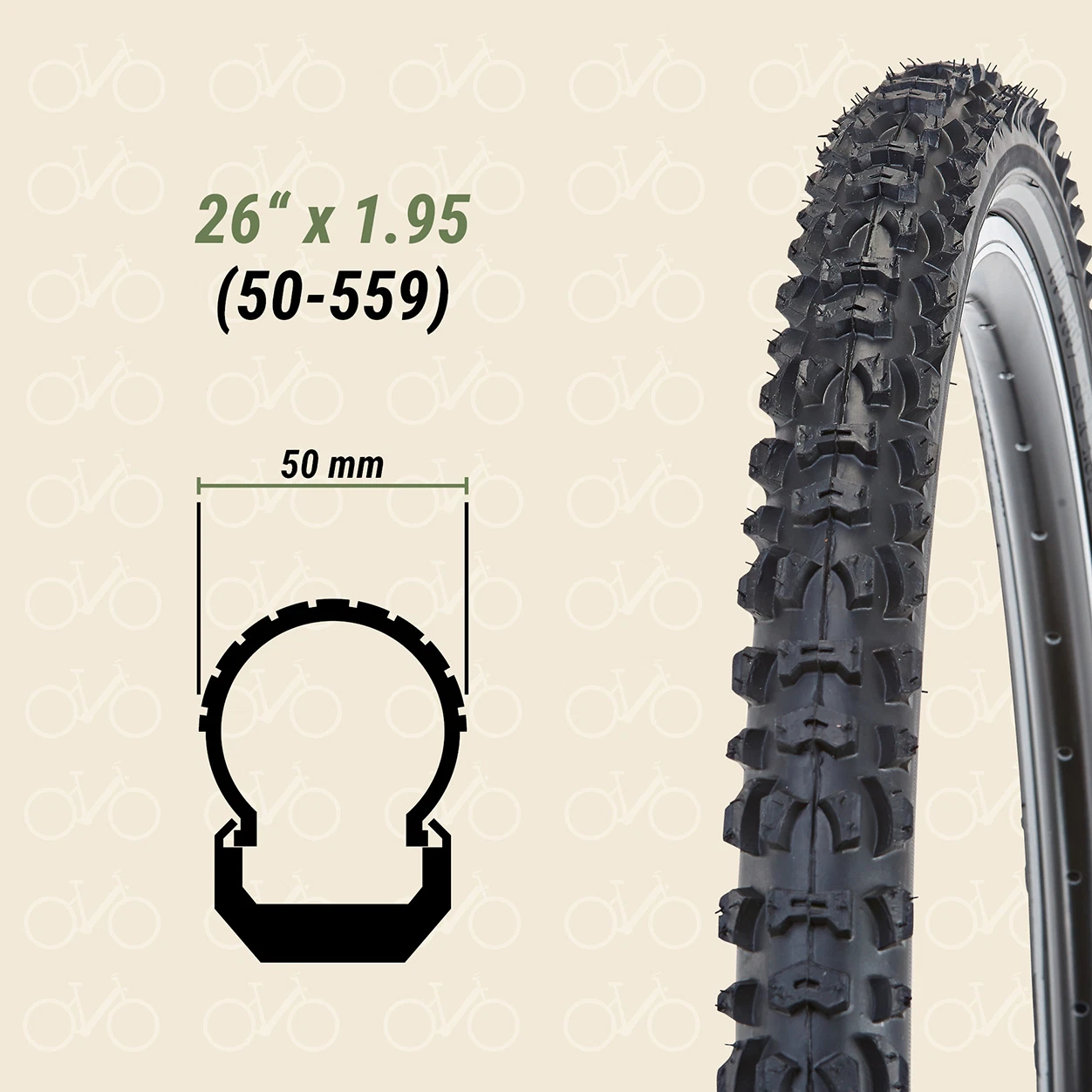 Reifen 26" x 1.95 (50-559)