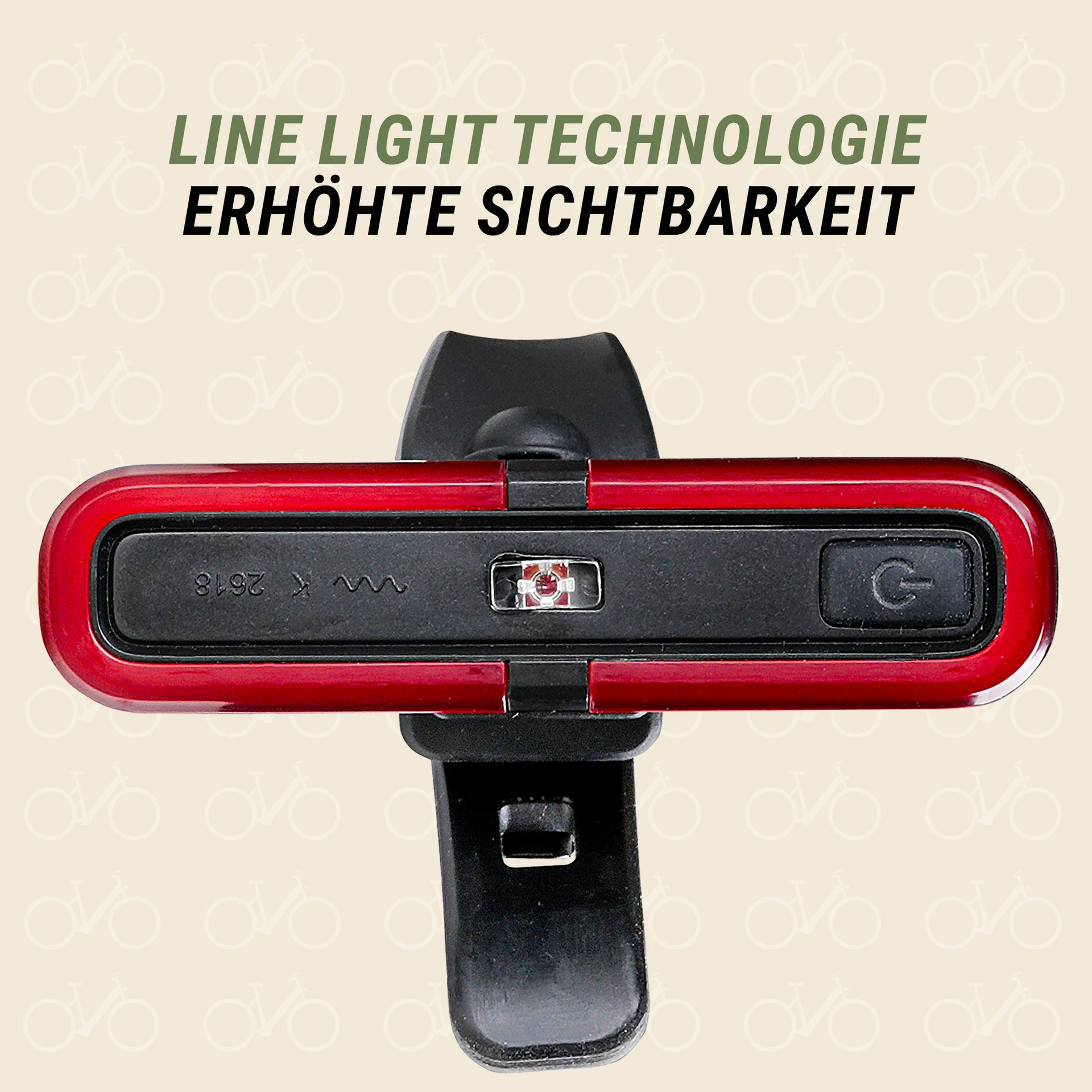 Rücklicht rot Line Light - Ansicht von vorne