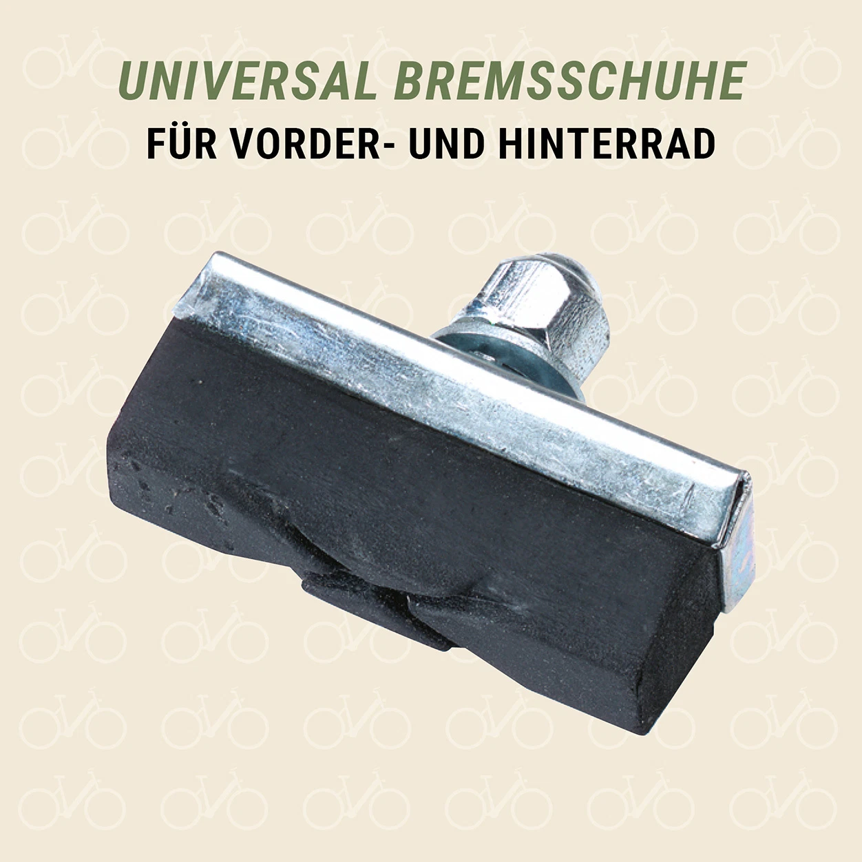 Universal Bremsschuhe  für Vorder und- Hinterrad - diagonale Ansicht