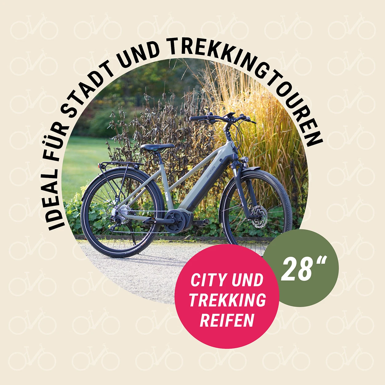 Reifen 26 Zoll x 1.95 (50-559) City- und Trekkingreifen ideal für Stadt und Trekkingtouren - Fahrrad im freien