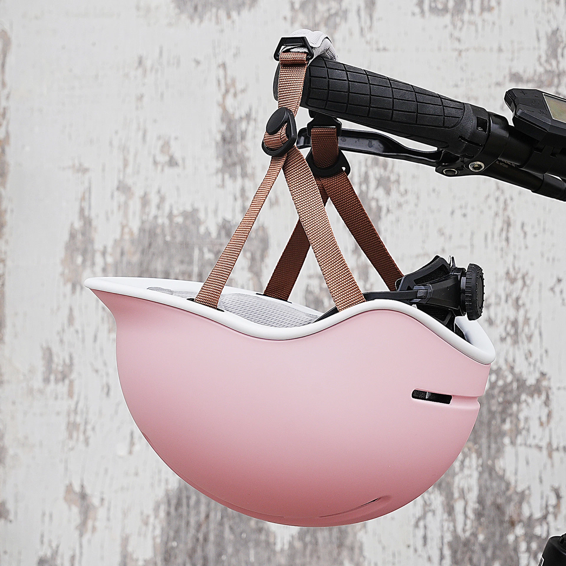Kinder-Fahrradhelm Trio rosa