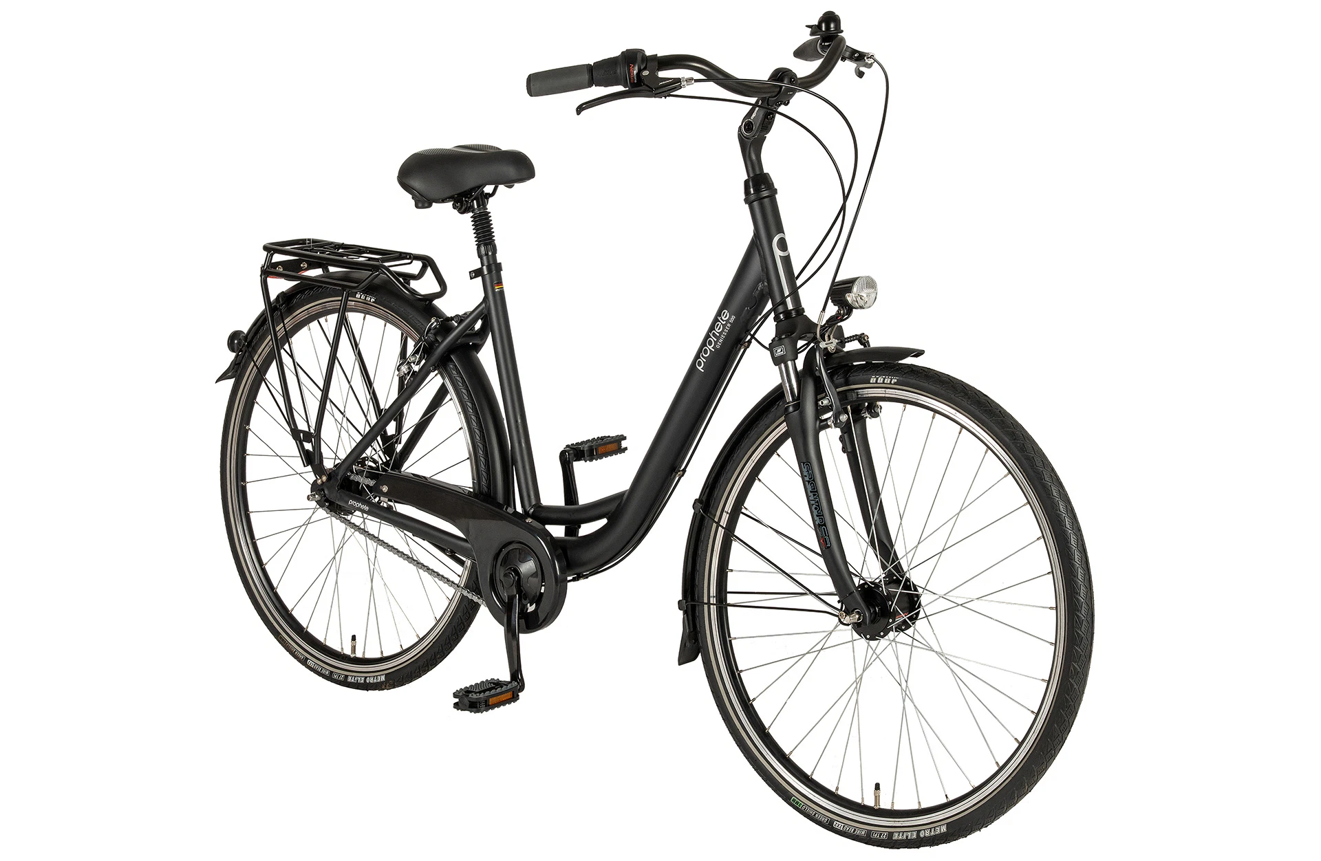 Geniesser 500 City Fahrrad - diagonale Ansicht auf weißem Grund