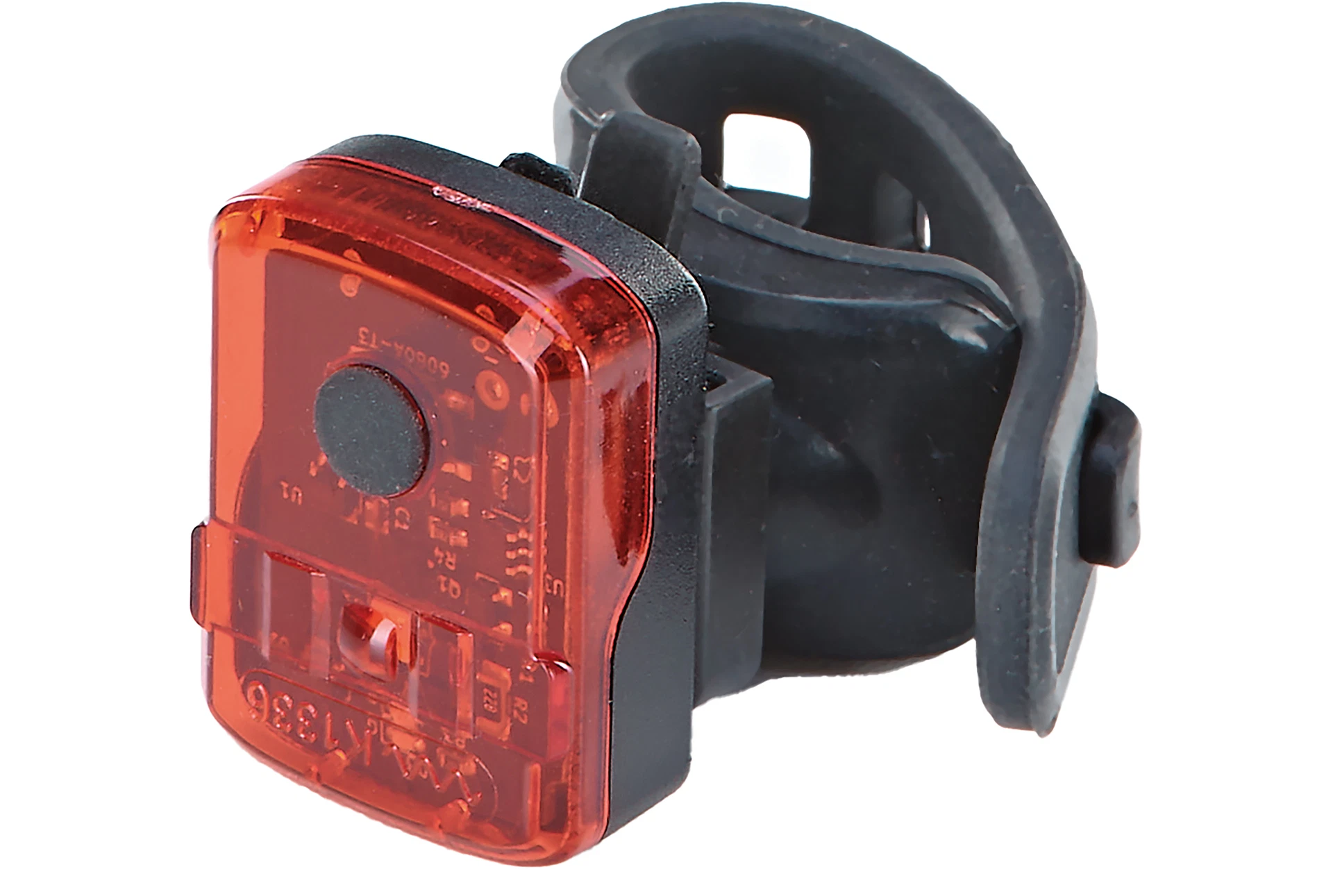Beleuchtungs- Set Rücklicht mit Knopf - diagonale Ansicht auf weißem Grund