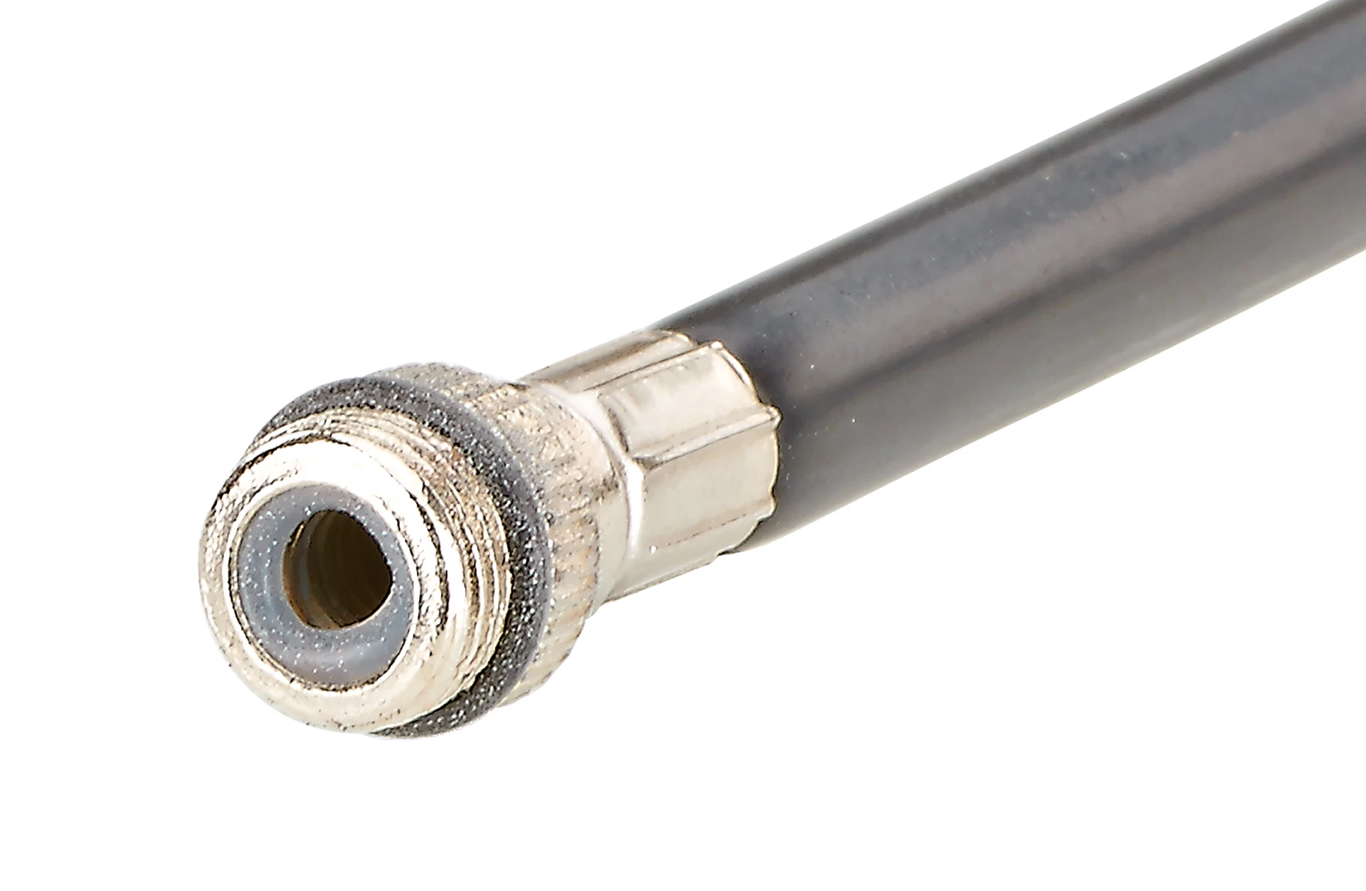 Handpumpe Schlauchöffnung Sclaverandventil - Detailansicht auf weißem Grund