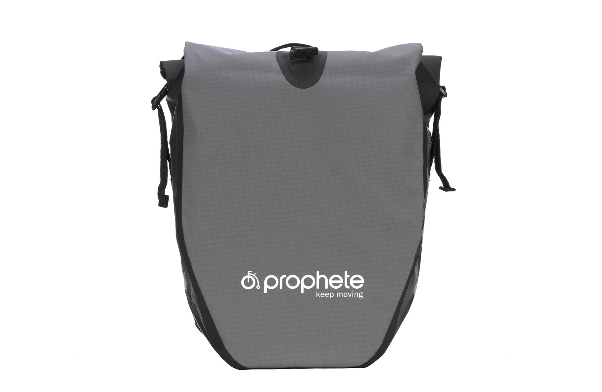 Packtasche grau Prophete - Ansicht von vorne auf weißem Grund