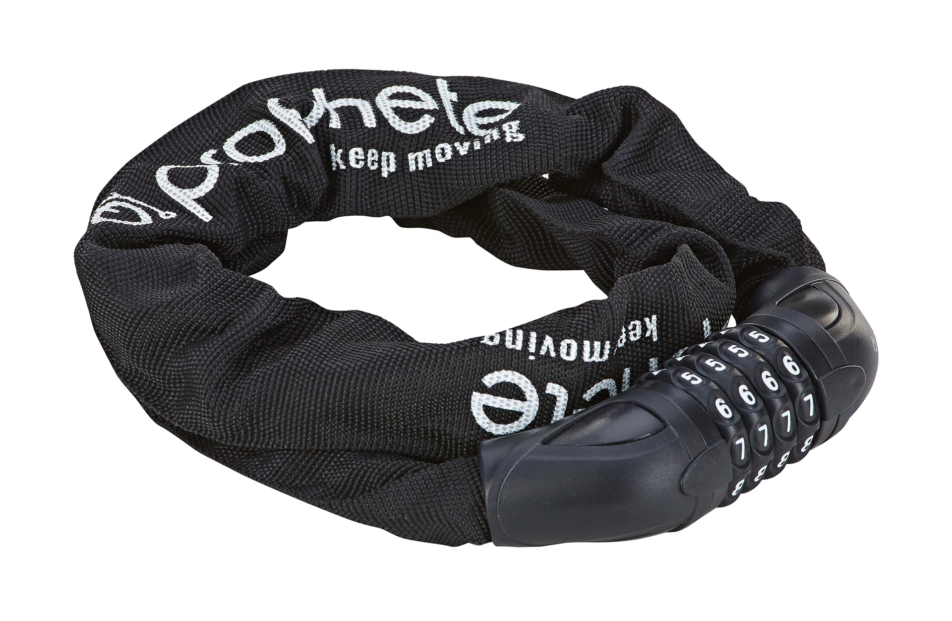 Zahlenschloss Prophete - diagonale Ansicht auf weißem Grund