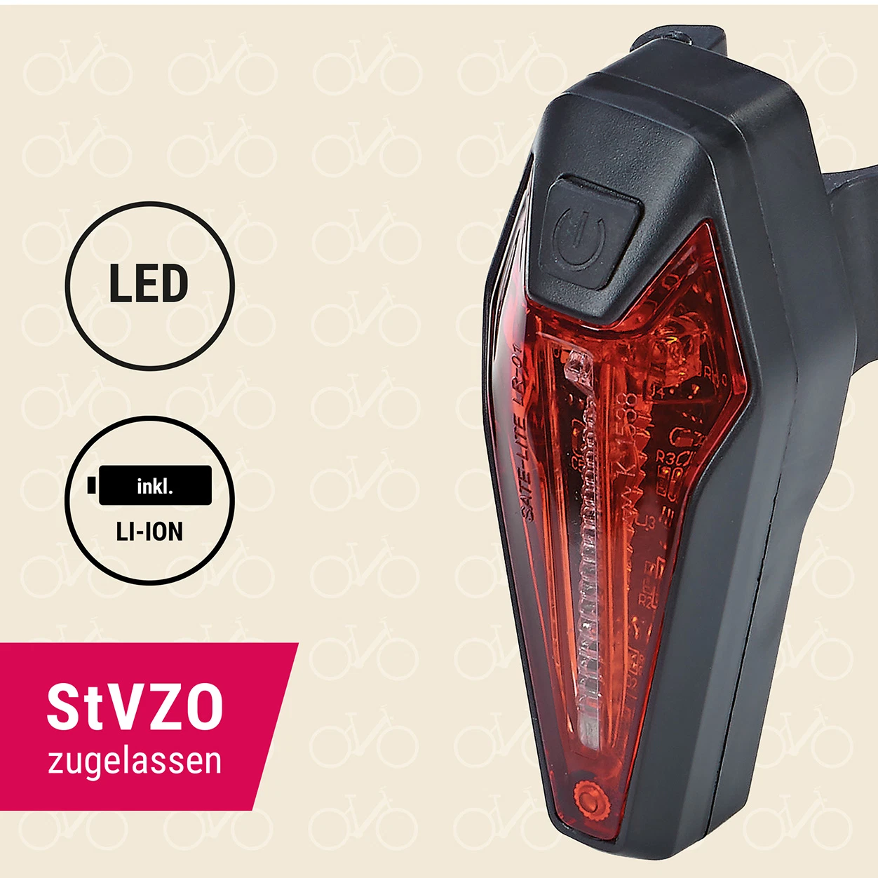 LED USB-Akkurücklicht modern