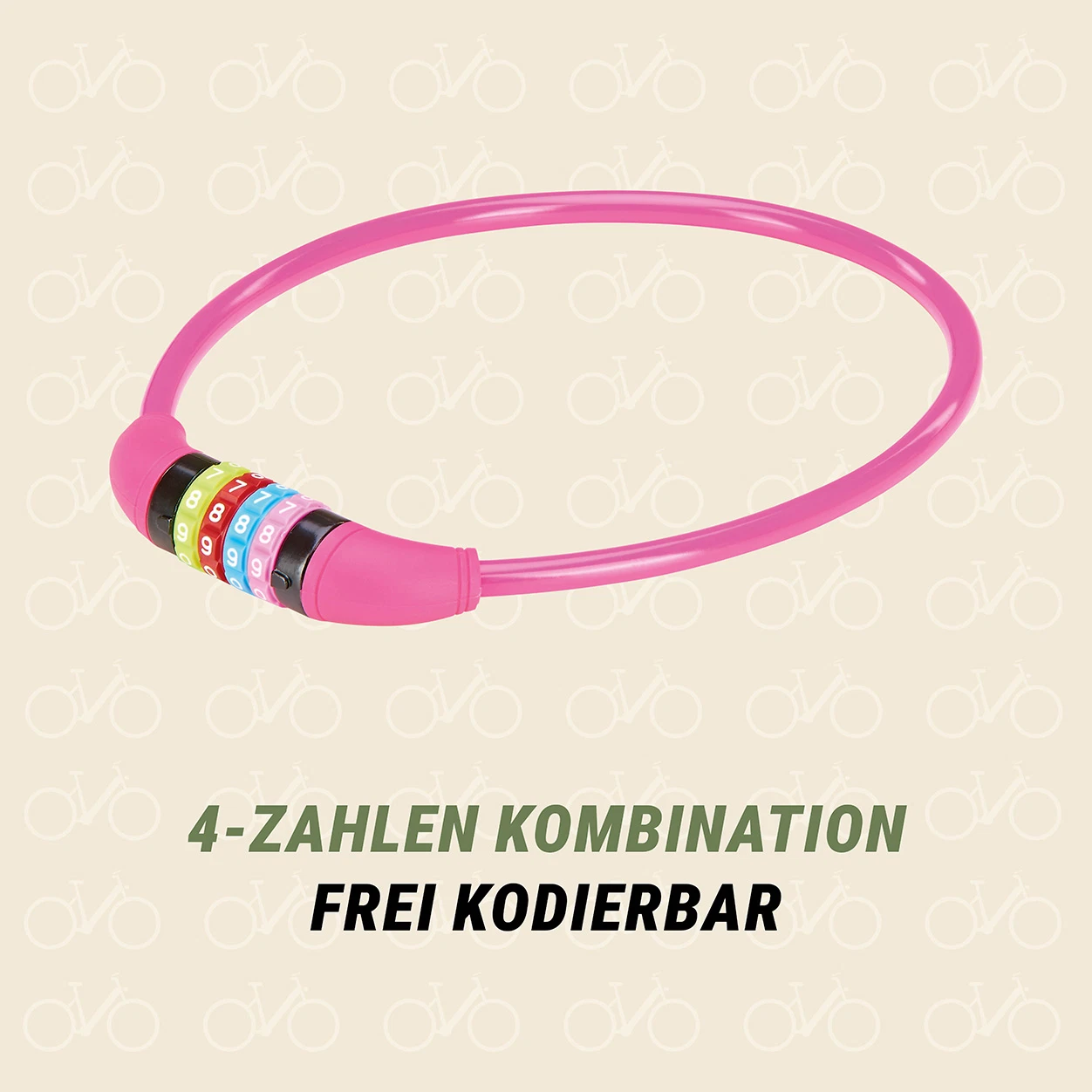 Kabelschloss pink
