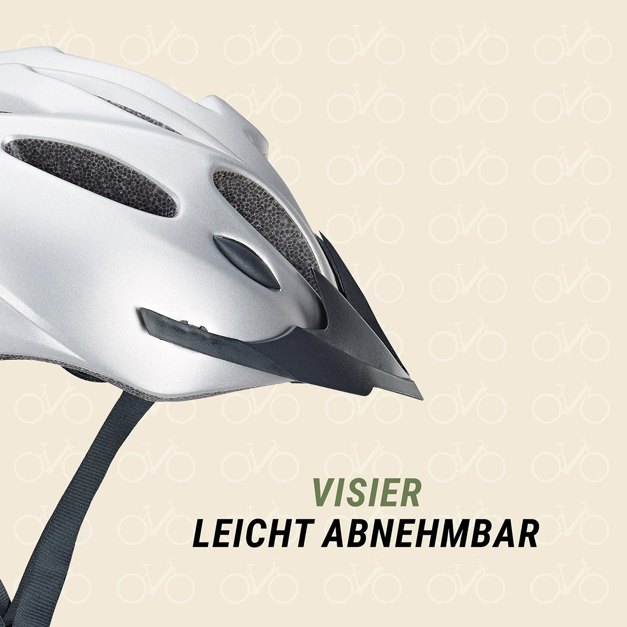 Fahrradhelm silver