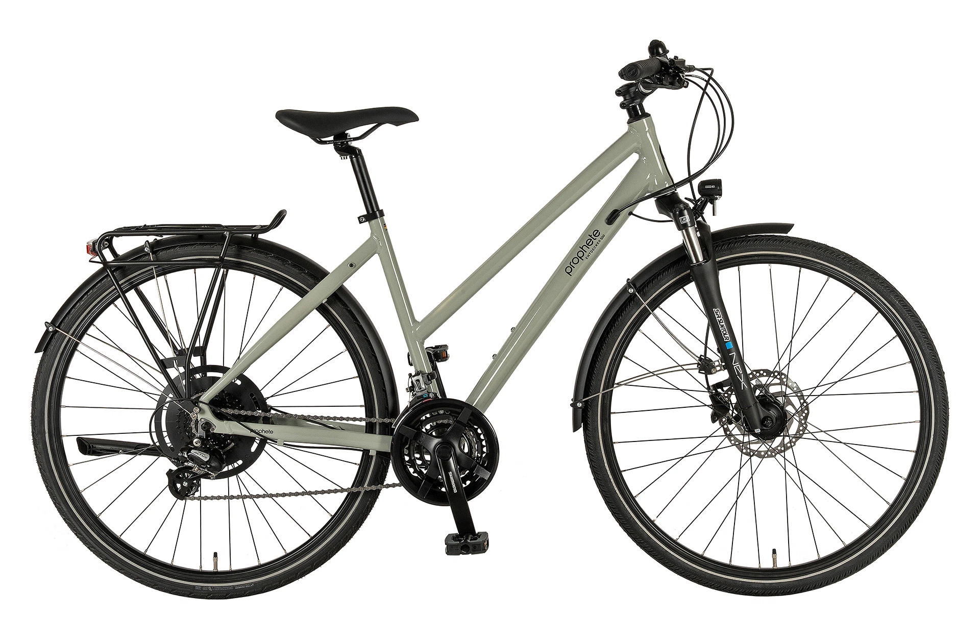 Entdecker 500 Trekking Bike Trapezrahmenrahmen - Planaufnahme auf weißem Grund