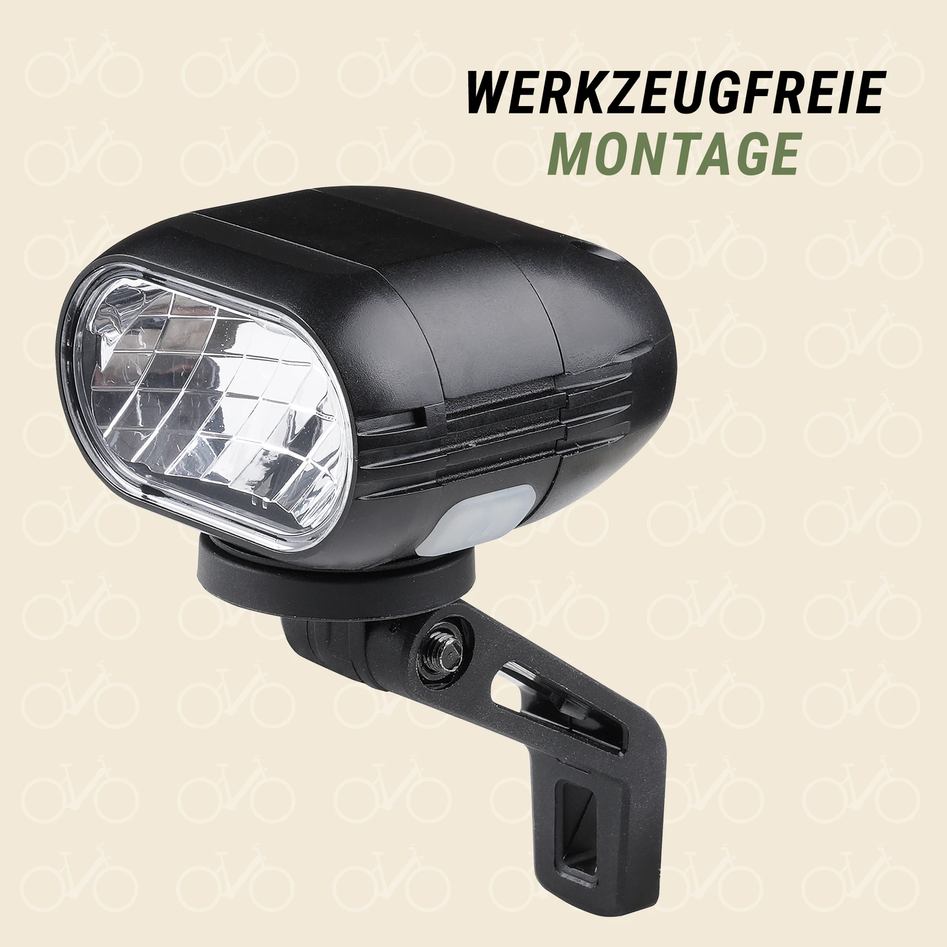 Frontscheinwerfer werkezugfreie Montage -  Ansicht von vorne
