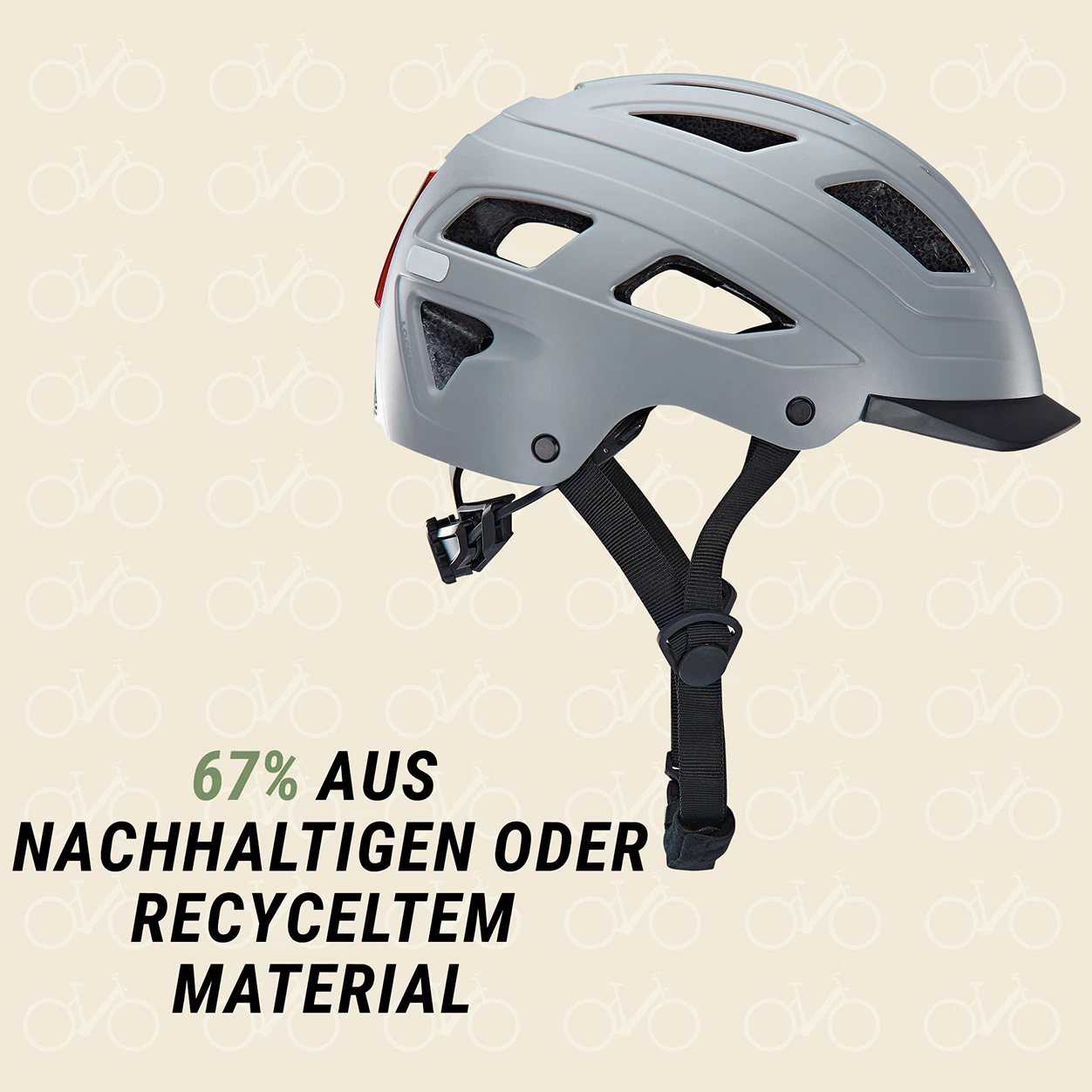ECO Urban Bike Helm grey