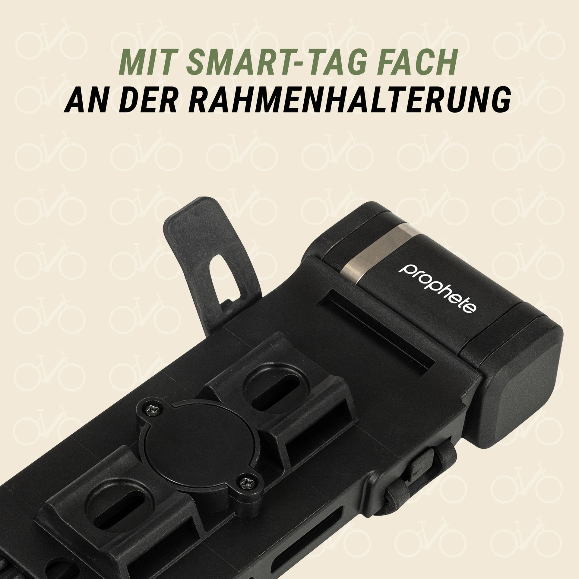Faltschloss mit Smart-Tag Fach - Detailansicht
