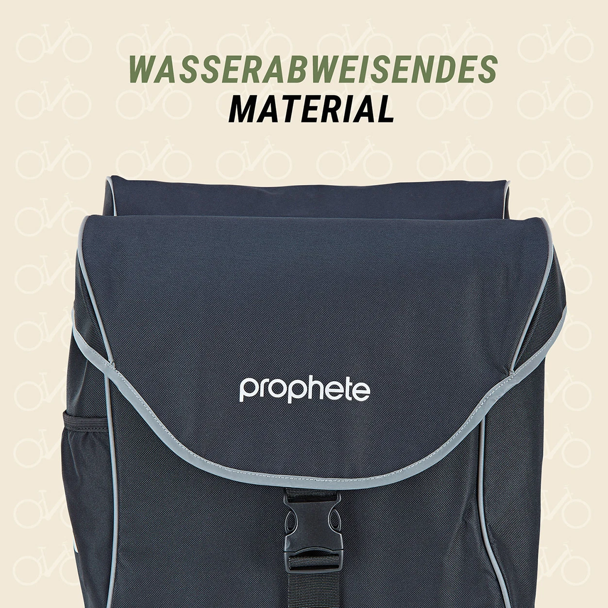 Doppelpacktasche schwarz