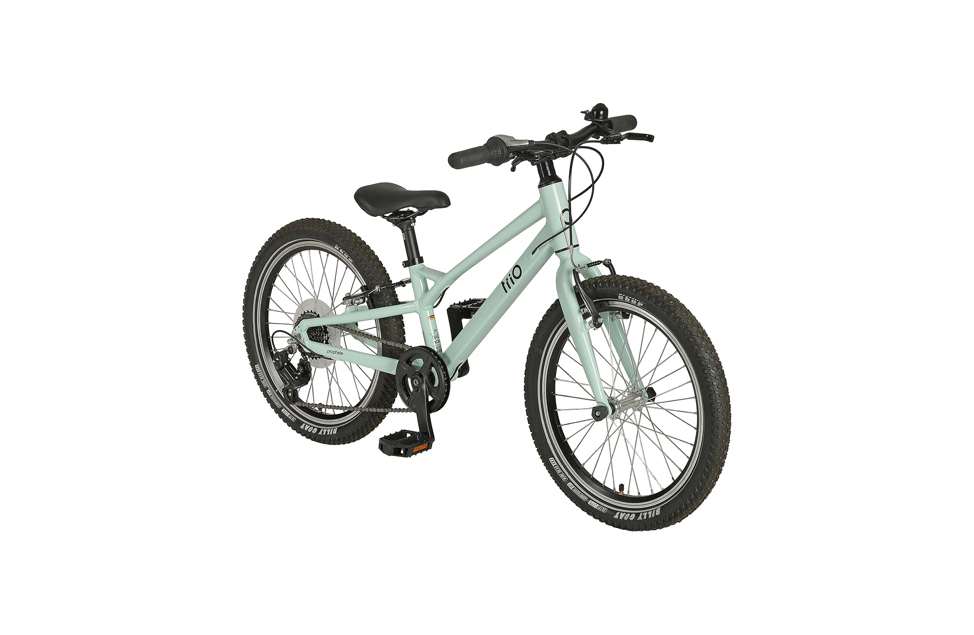 Trio Kinder Mountainbike mint - diagonale Ansicht auf weißem Grund