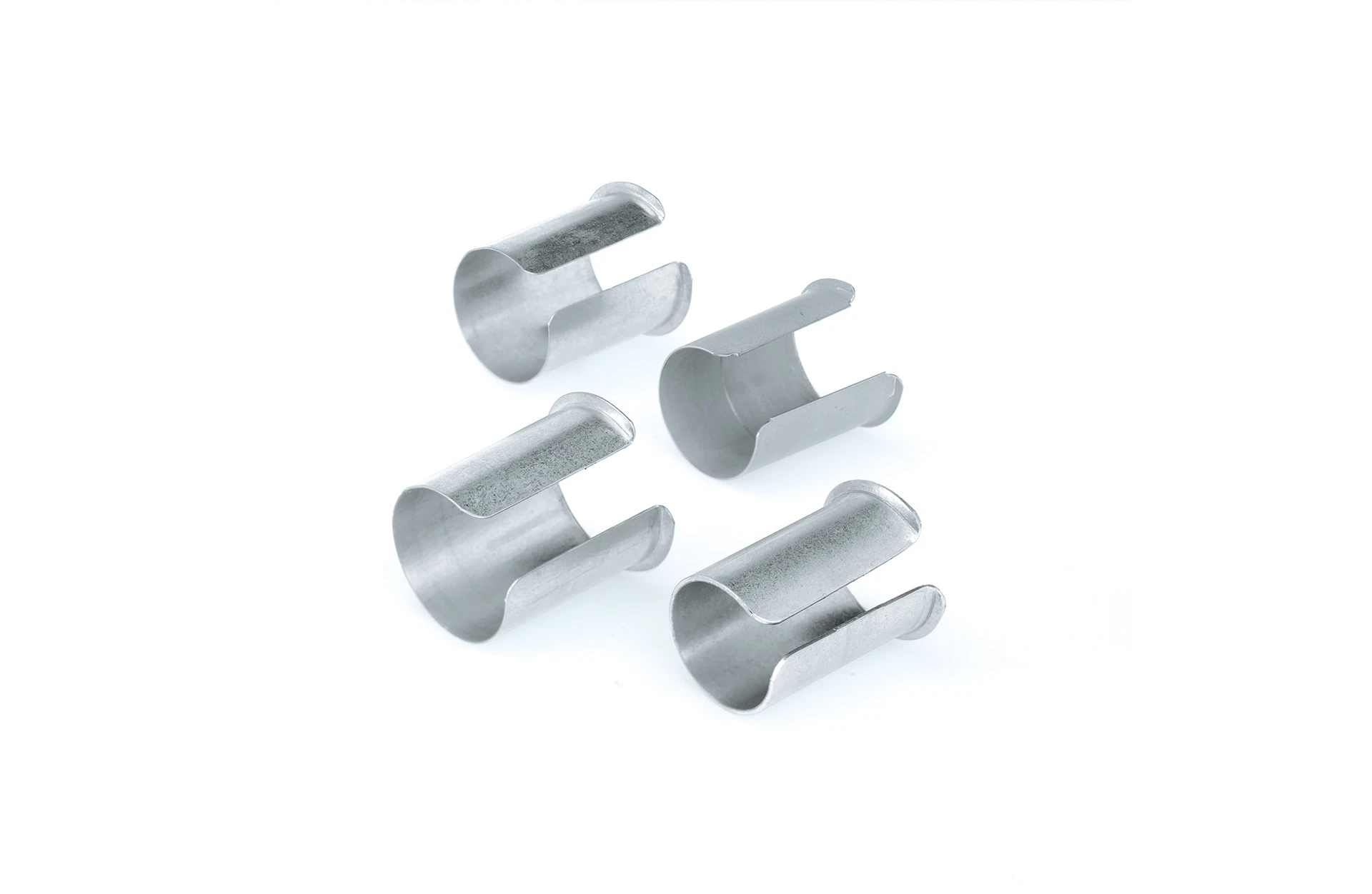 Distanzhülsen für Sattelstützen - diagonale Ansicht auf weißem Grund