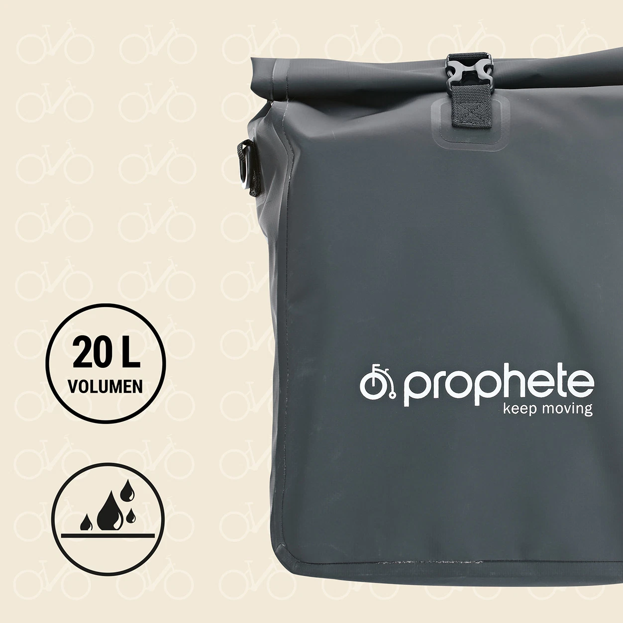 Seitenpacktasche/ Rucksack black