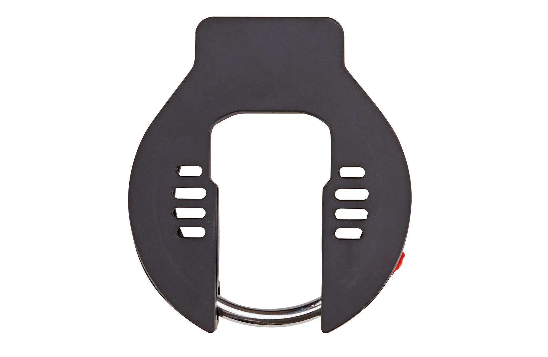 Rahmenschloss schwarz - Ansicht von hinten auf weißem Grund