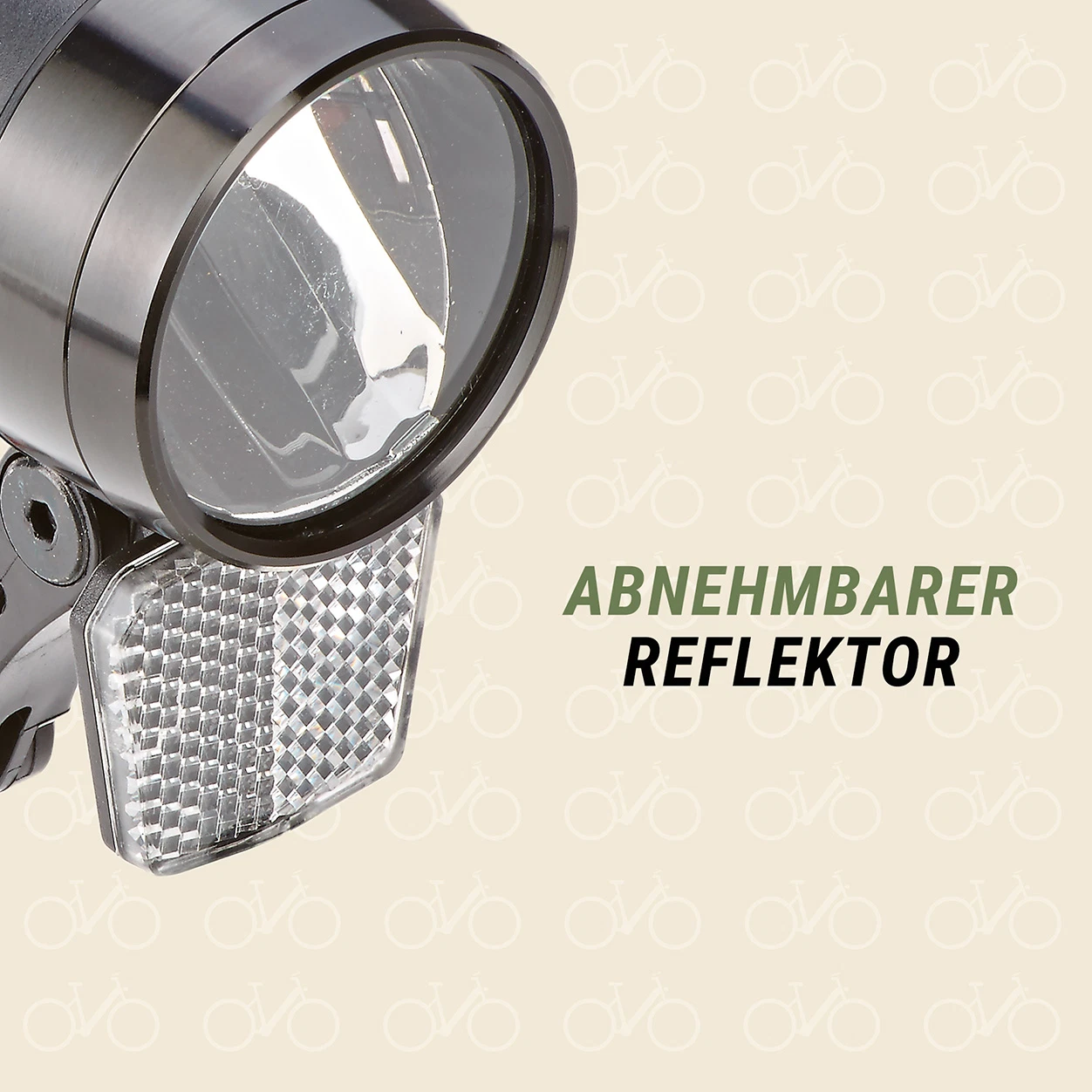 LED Scheinwerfer 100 LUX abnehmbarer Reflektor - detailansicht