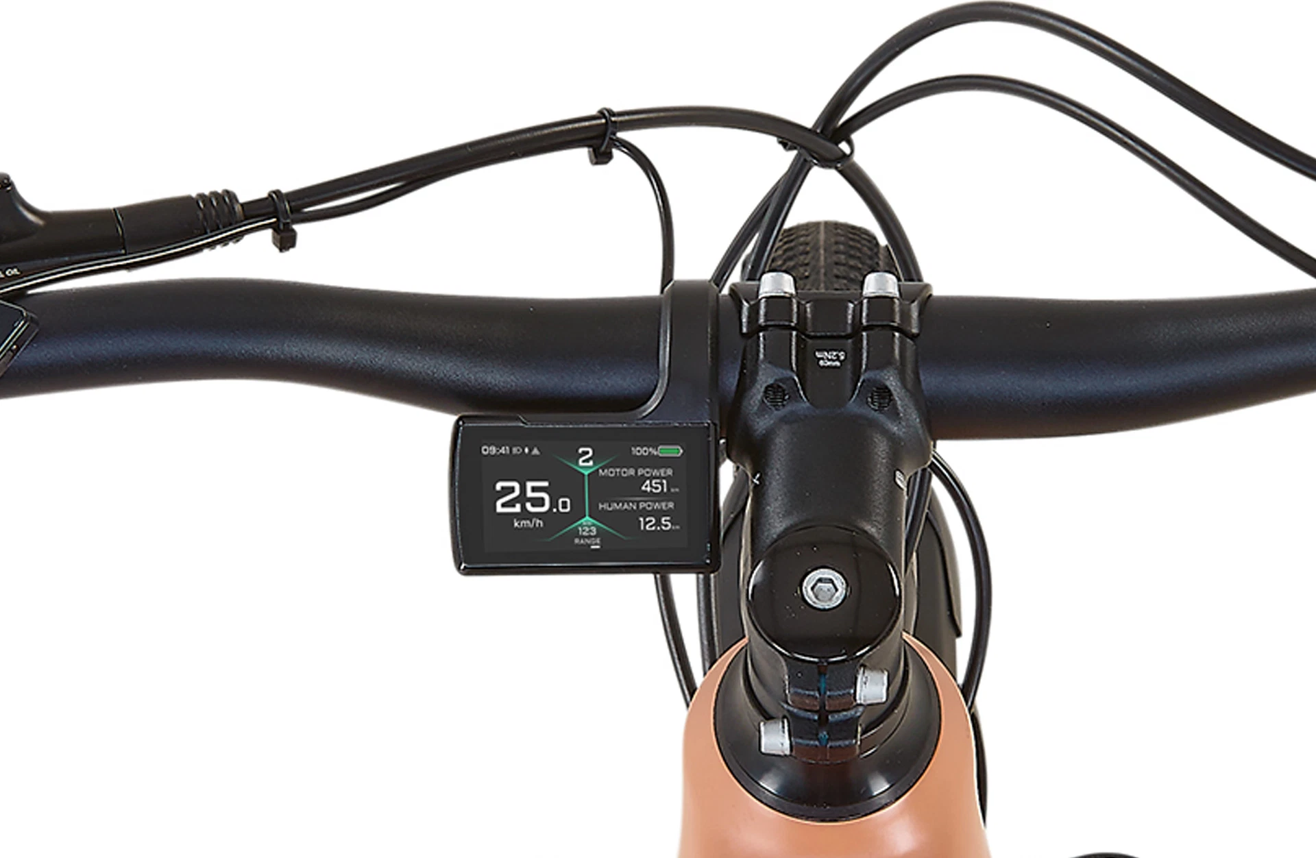 Stack 3.1 E-SUV E-Bike - Detailansicht Display auf weißem Grund