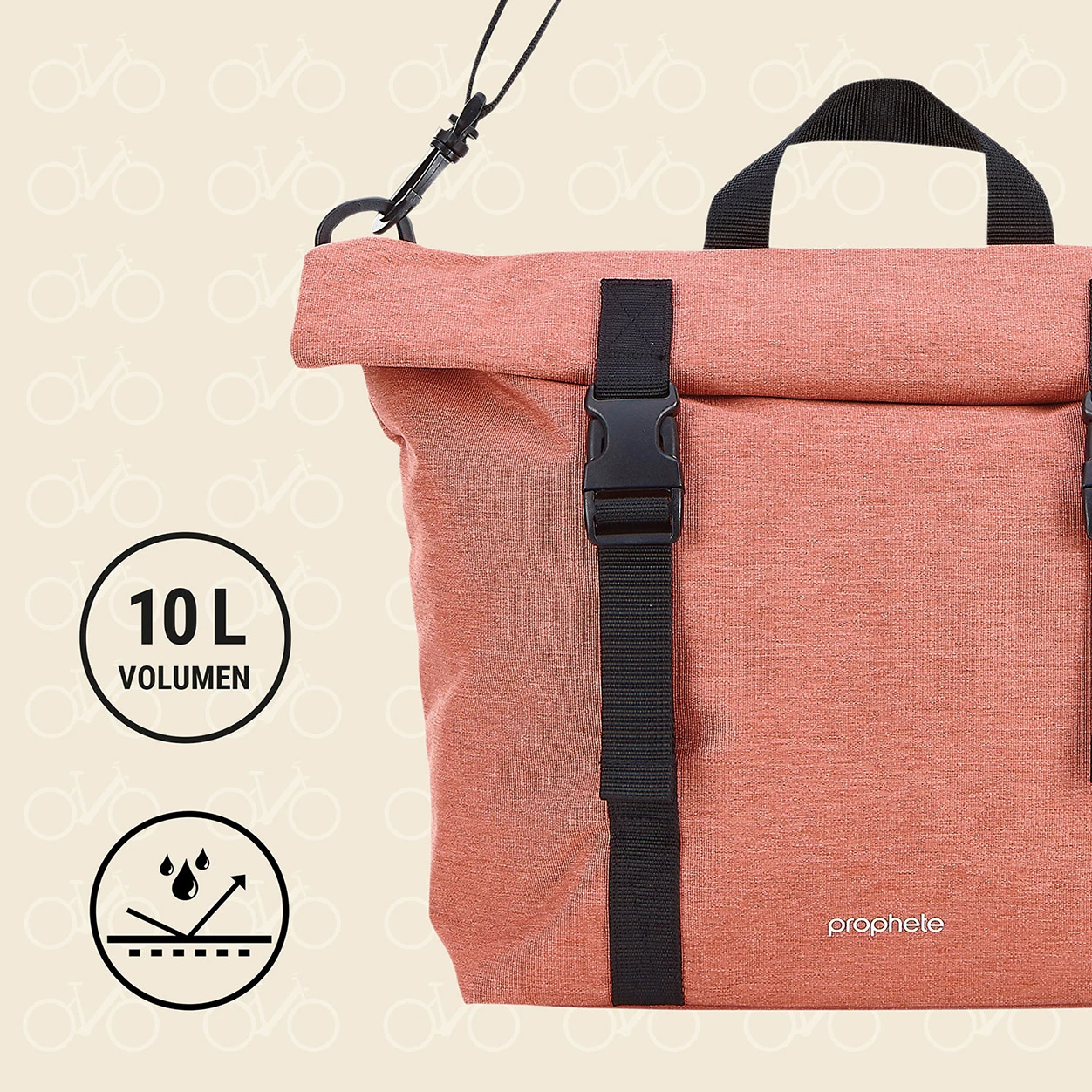 Seitenpacktasche rot (Aktion)