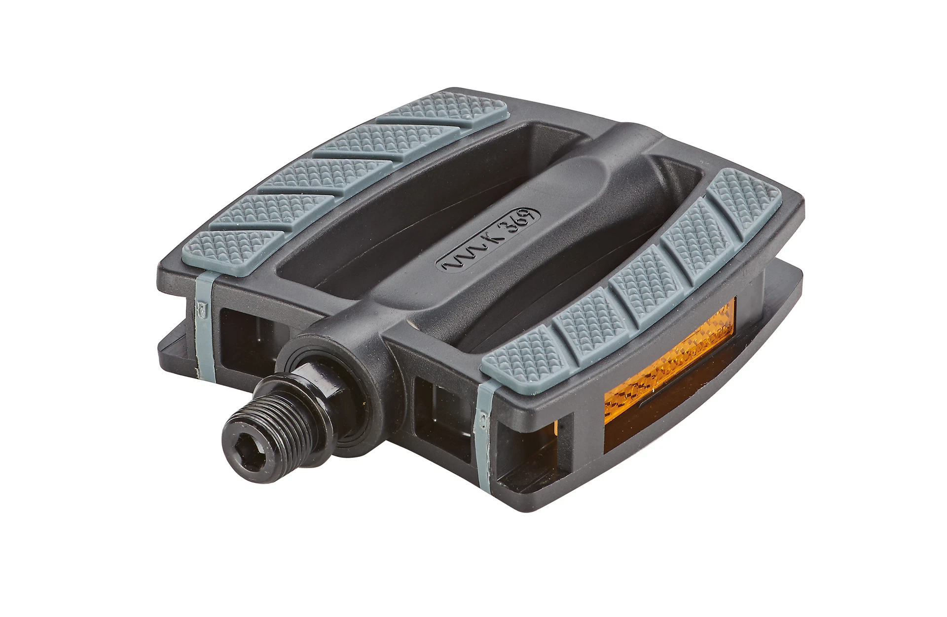 Pedale mit rutschfestem Profil - diagonale Ansicht auf weißem Grund