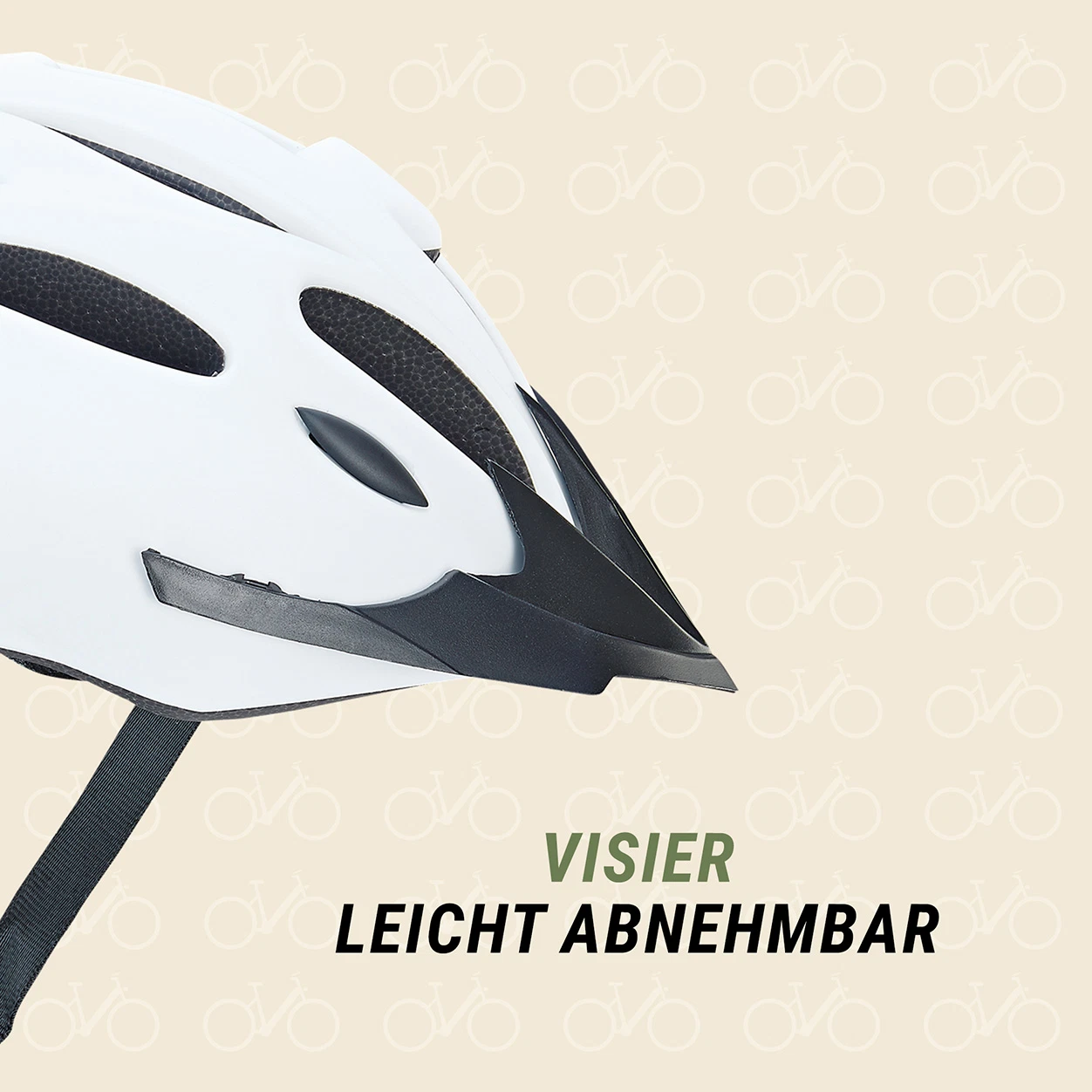 Fahrradhelm white