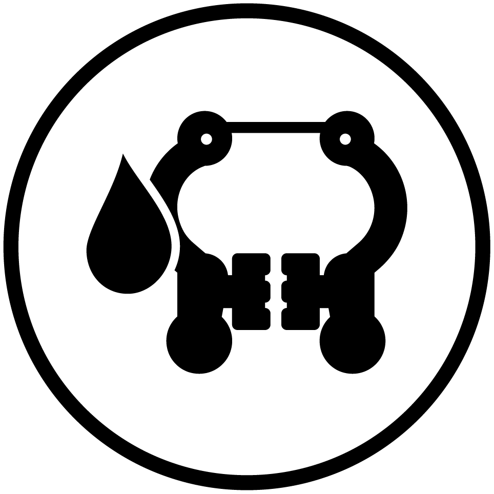 Icon mechanische Felgenbremse rund
