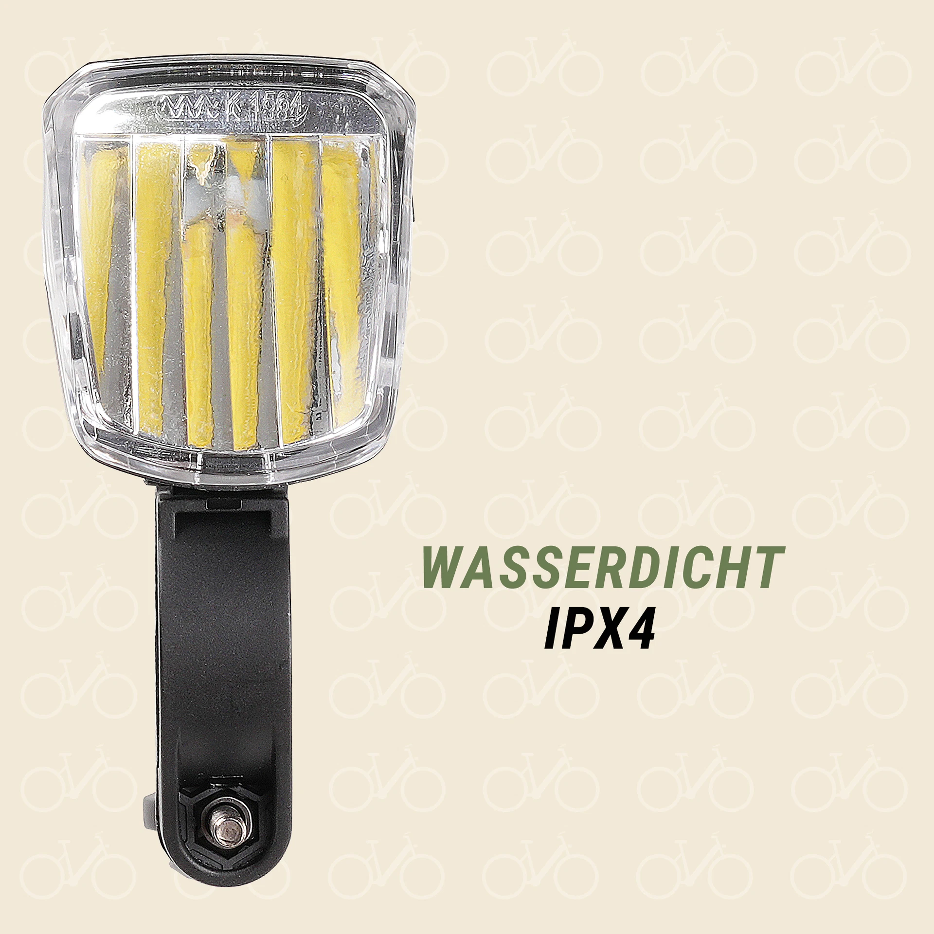 Frontscheinwerfer wasserdicht - Ansicht von vorne